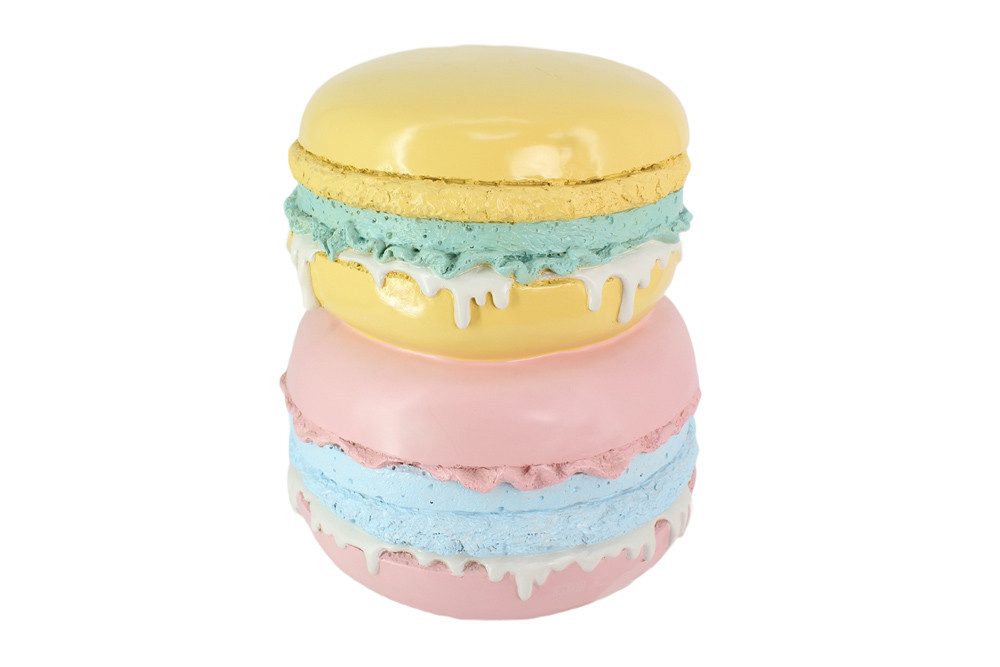 riess-ambiente Beistelltisch MACARONS 50cm gelb/rosa - Fiberglas, handgefertigt, außergewöhnlich (Einzelartikel, 1-St), Runder Kleintisch - ideal als Ablage für – Bild 5 von 5