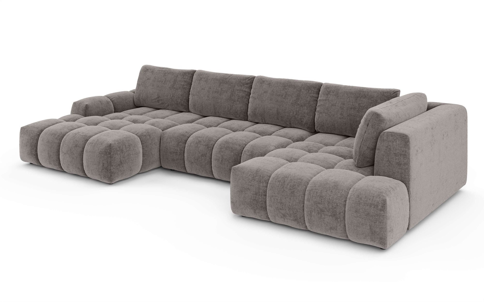 OTTO home Wohnlandschaft AZITA U-Form, Breite 363 cm - OTTO. Verlässliche Qualität., wahlweise als Schlafsofa mit Bettkasten, Bubble-Optik – Bild 5 von 5