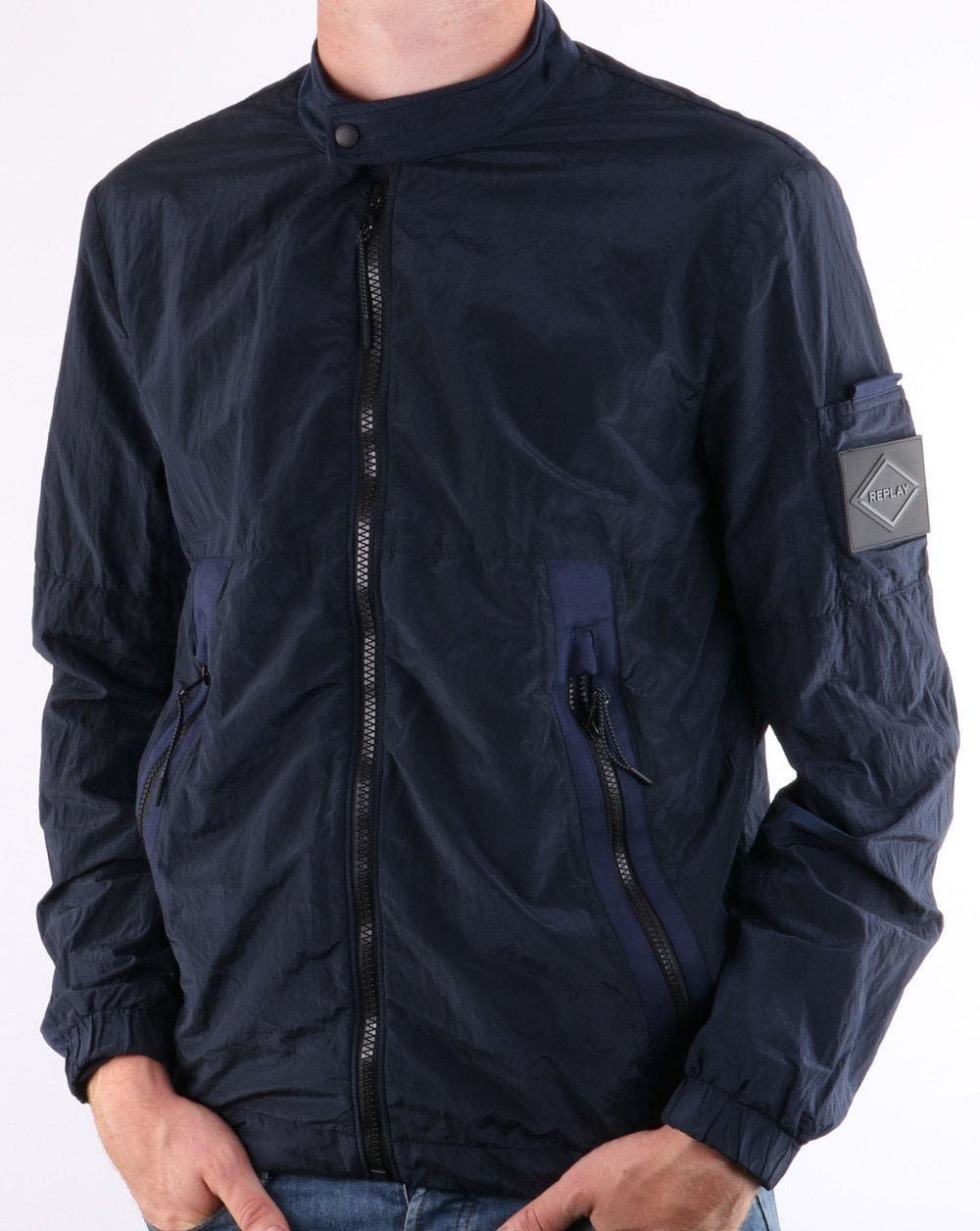 Replay Bomberjacke Replay Jeans Bomber Jacke Herren, Replay Übergang Jacke