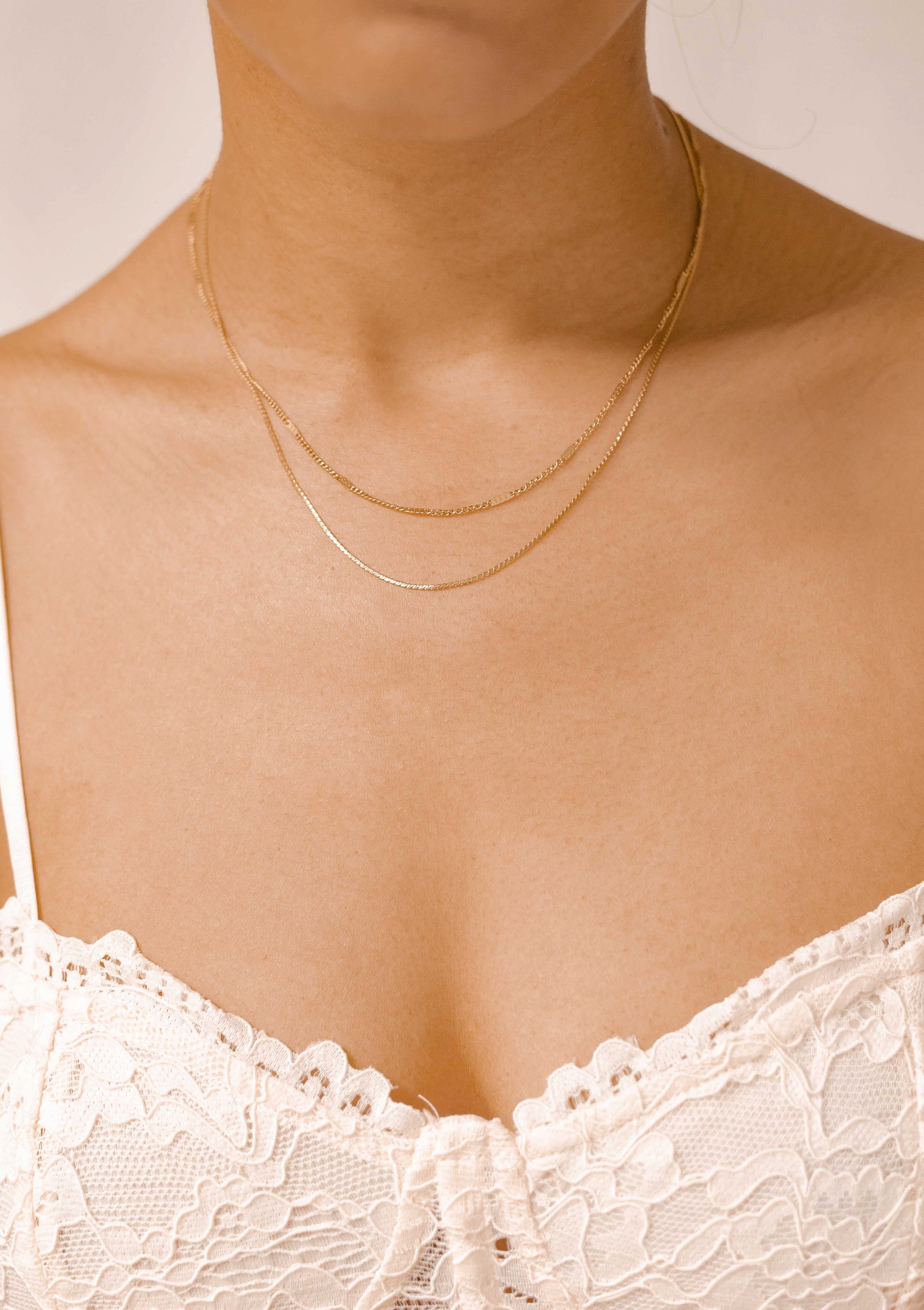 Hey Happiness Edelstahlkette Kabel Kugel Kette mehrreihig, Edelstahl Halske günstig online kaufen