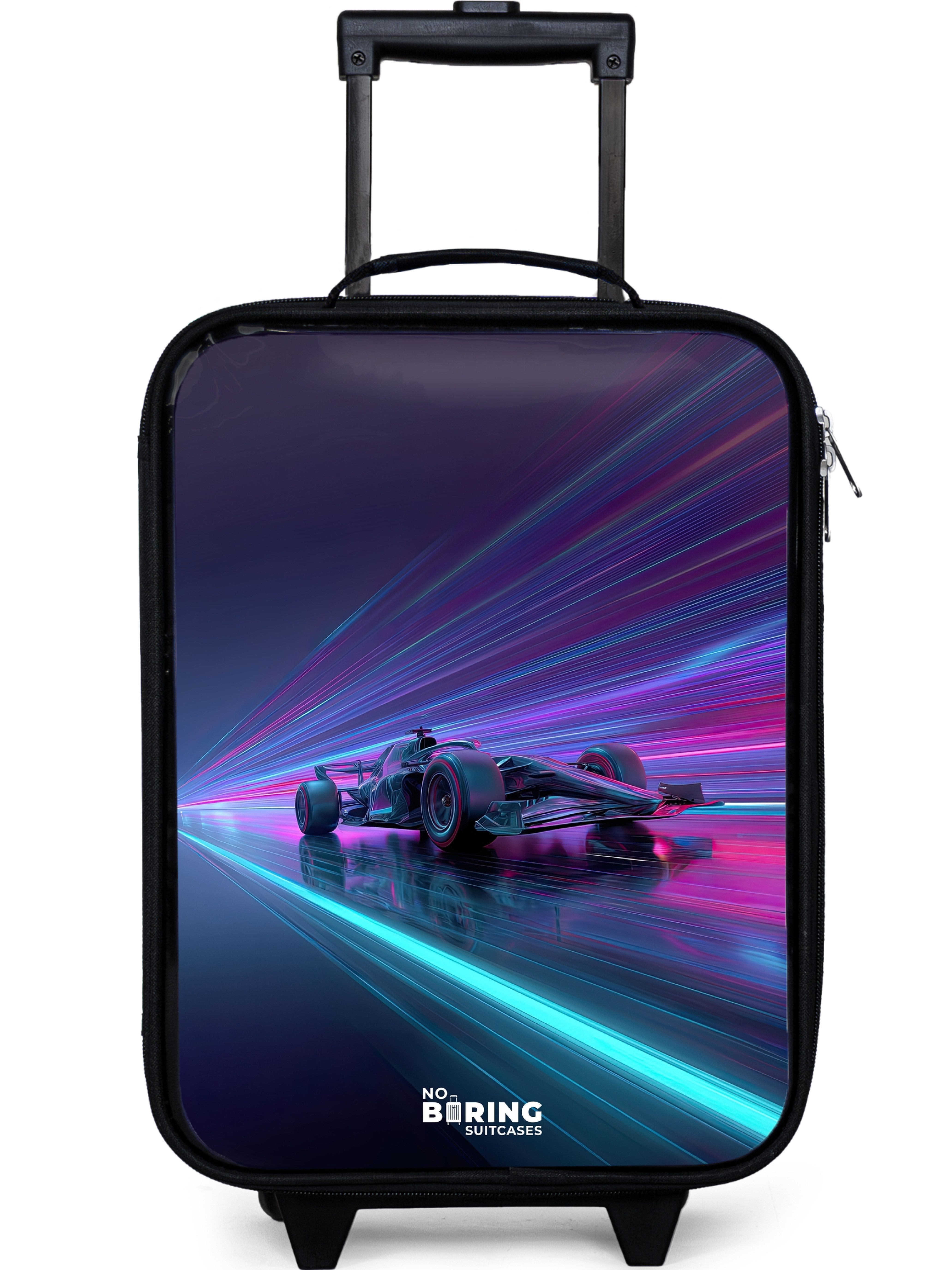 Neon – Rennwagen – Lichtstreifen – Violett