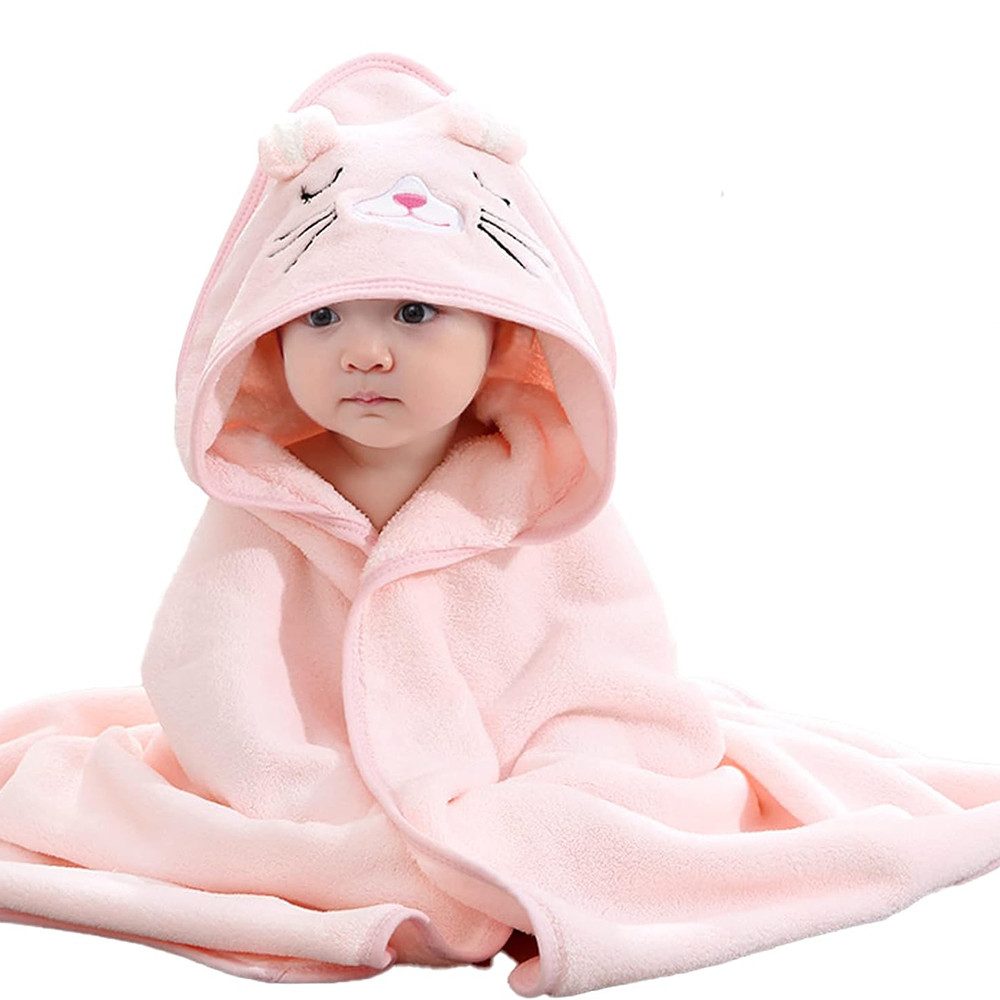 Coonoor Kapuzenhandtuch Baby Kapuzenhandtuch mit Waschlappen,mit süßen Ohren,für Neugeborene