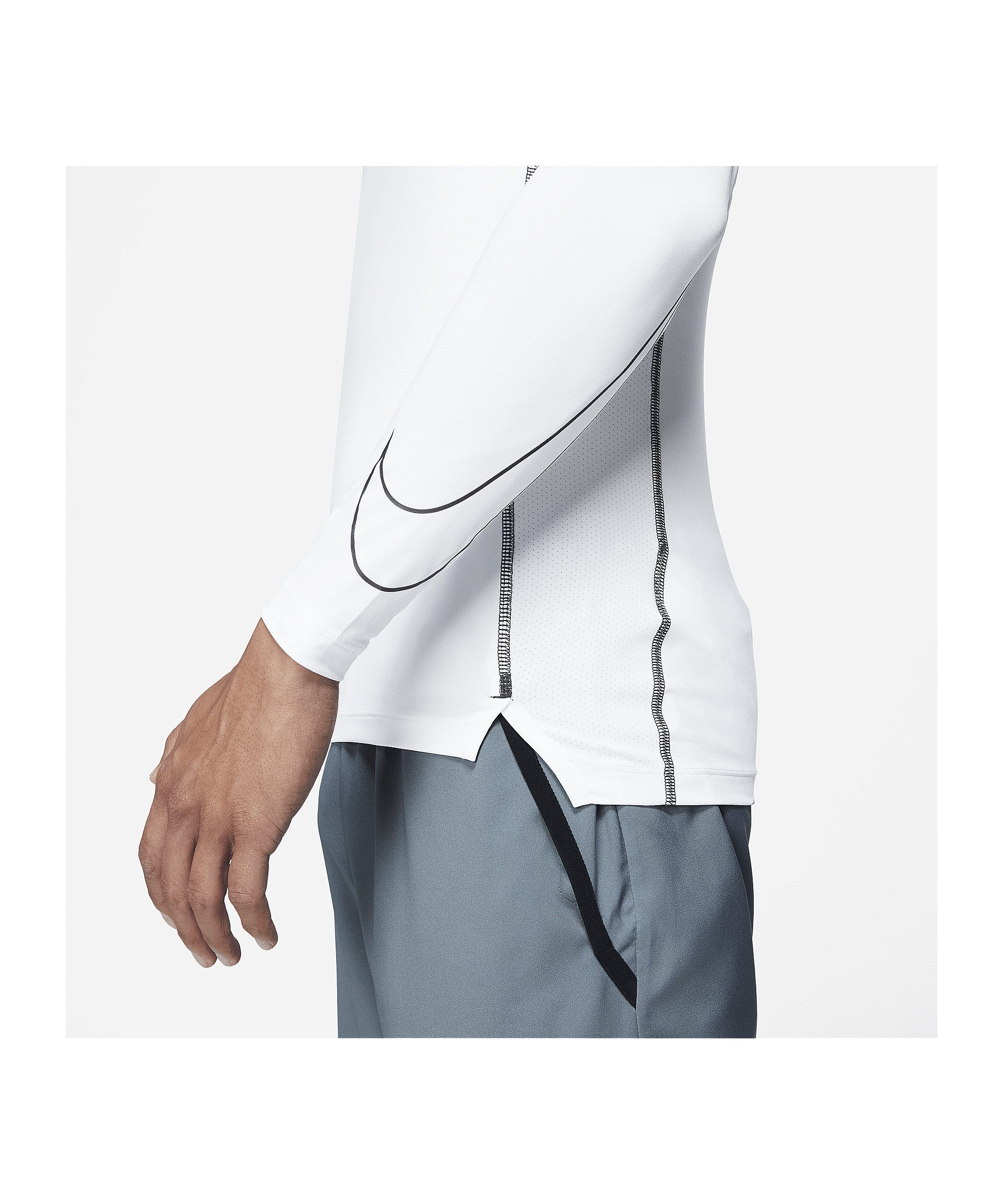 Nike Funktionsshirt Nike Performance Pro Underwear Mock Langarm-Shirts Atmungsaktivität