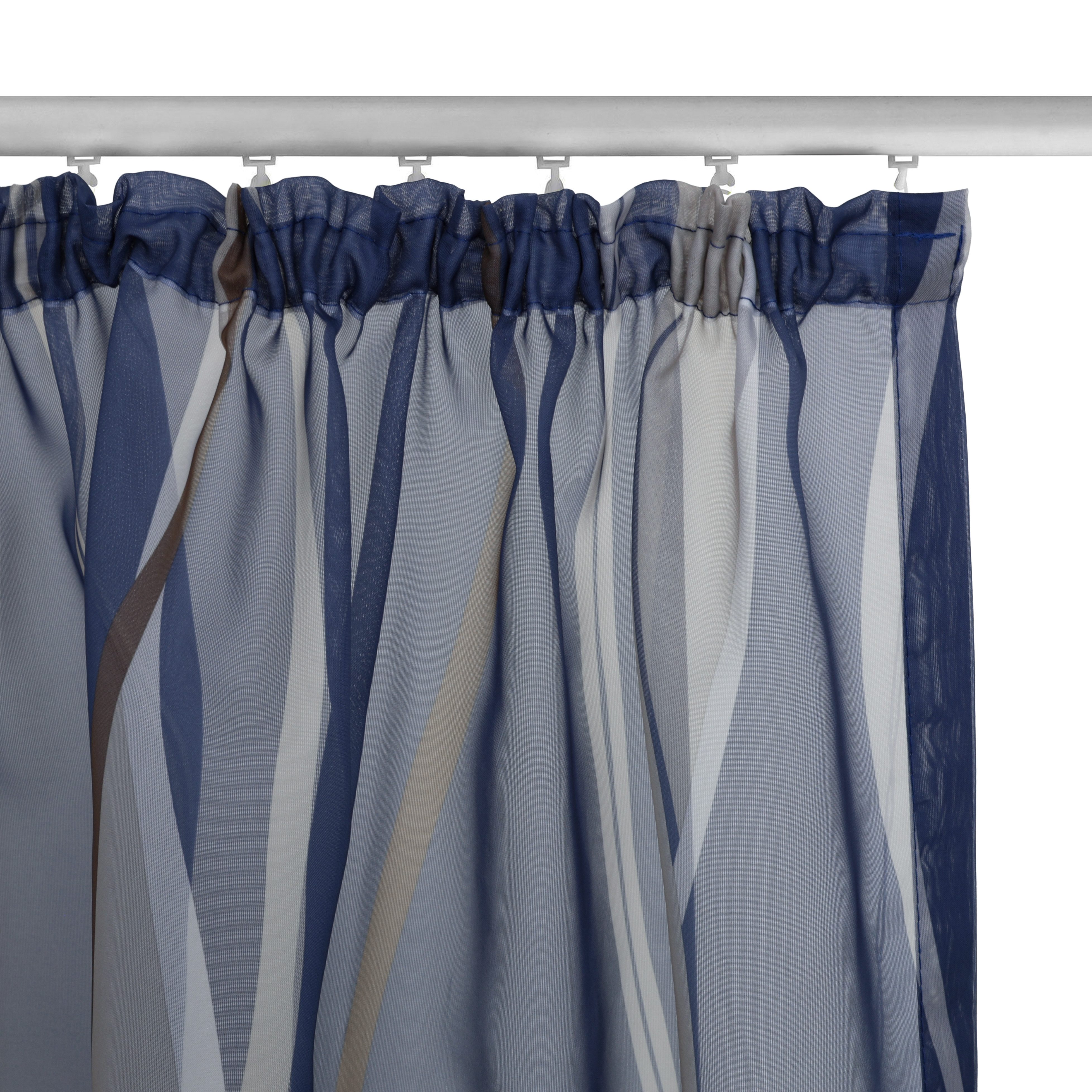 OTTO home Gardine Dimona (2 St), Kräuselband, transparent, Voile, 2er-Set, transparent, Voile, Polyester