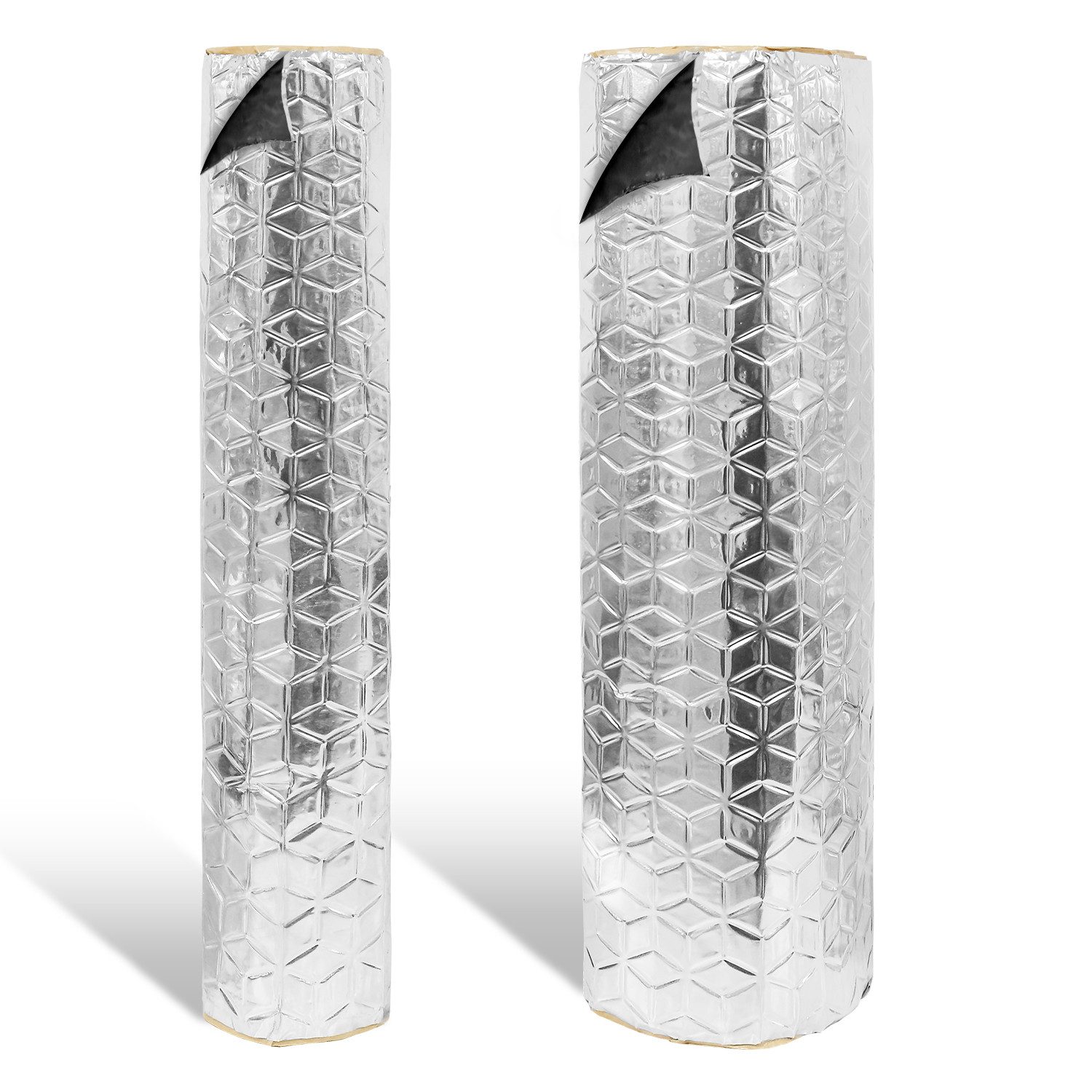 Clanmacy Dämmplatte 2x Dämmmatte 200X50cm Dämmplatte Alu-Butyl Dämmmatte An günstig online kaufen