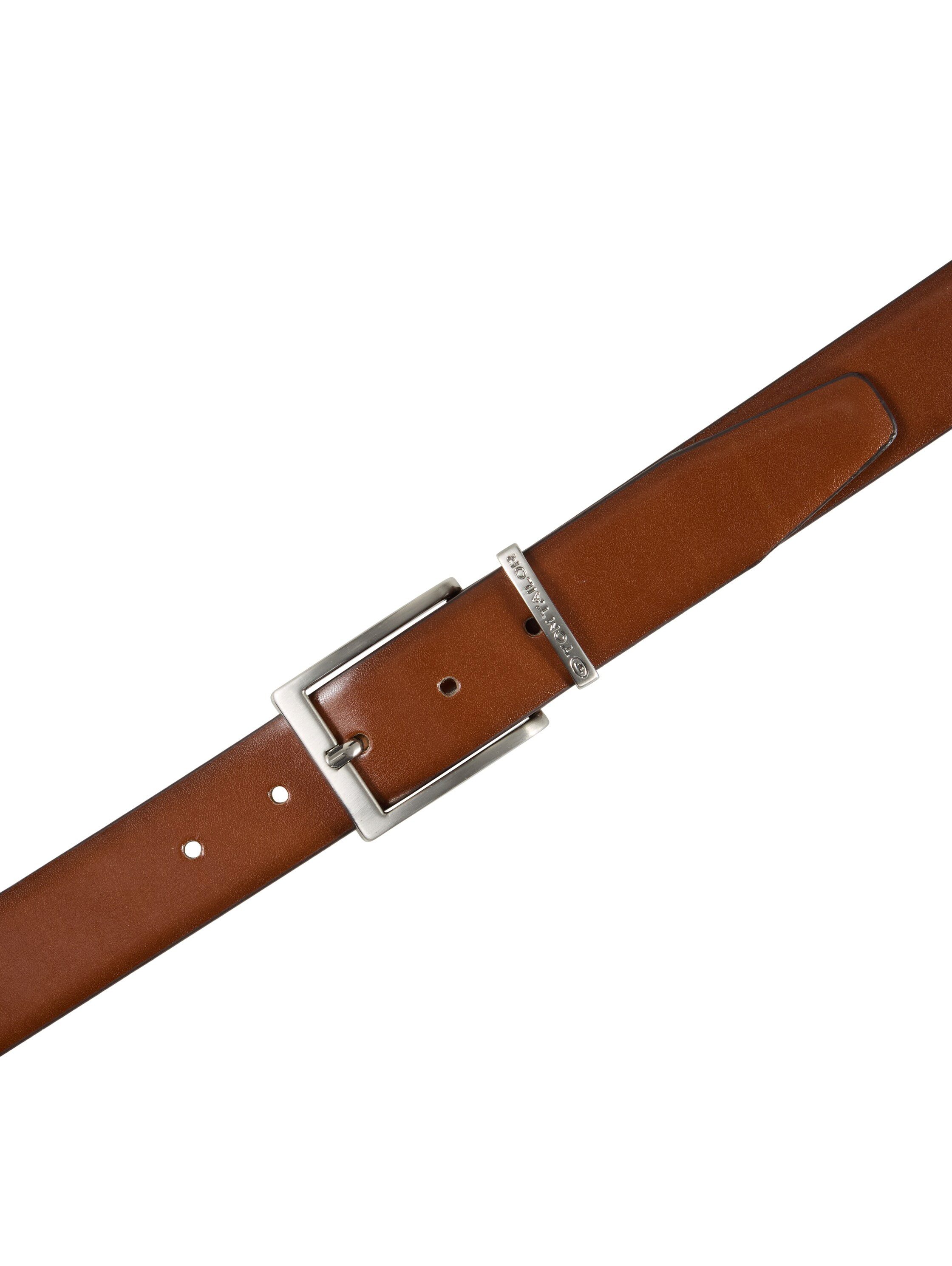 TOM TAILOR Ledergürtel TTBILL 3.5 cm breiter Herrengürtel, Freizeit- und Anzugsgürtel, bis Gr. 120