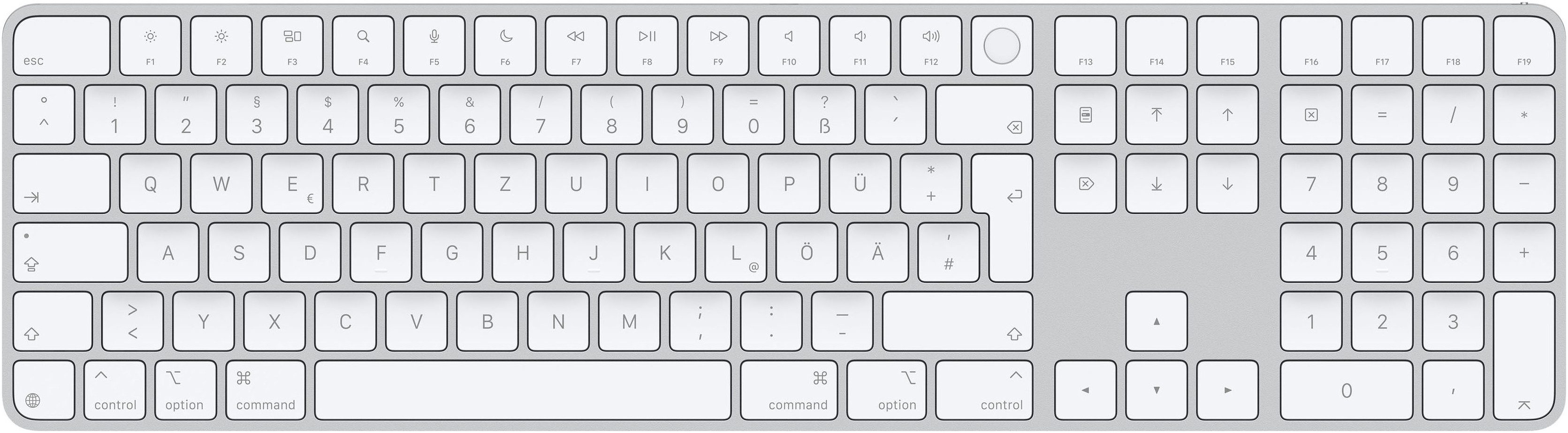 Apple Magic Keyboard mit Touch ID und Ziffernblock Apple-Tastatur