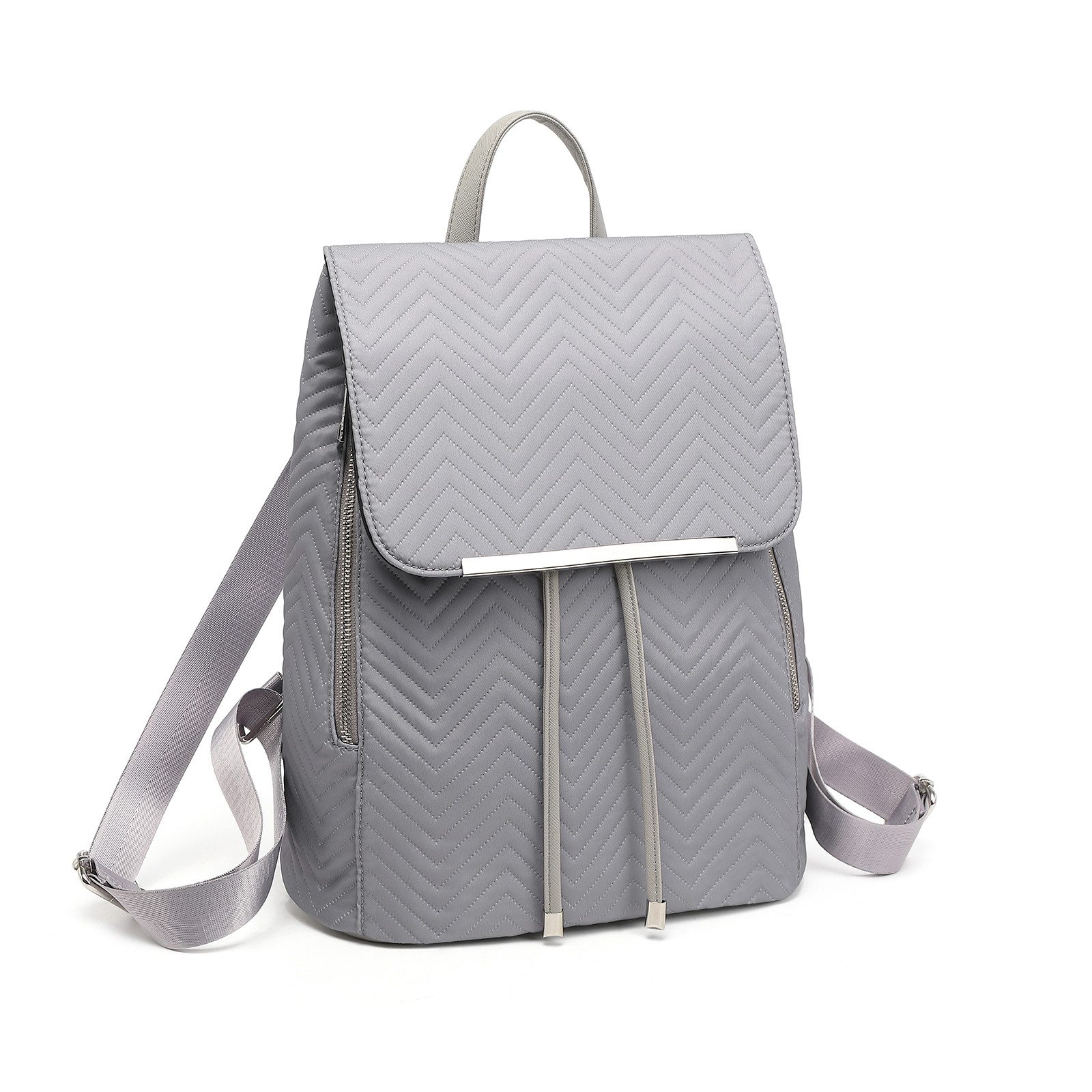 Miss Lulu Cityrucksack Damen Rucksack aus Kunstleder – Elegant mit Rolltop.