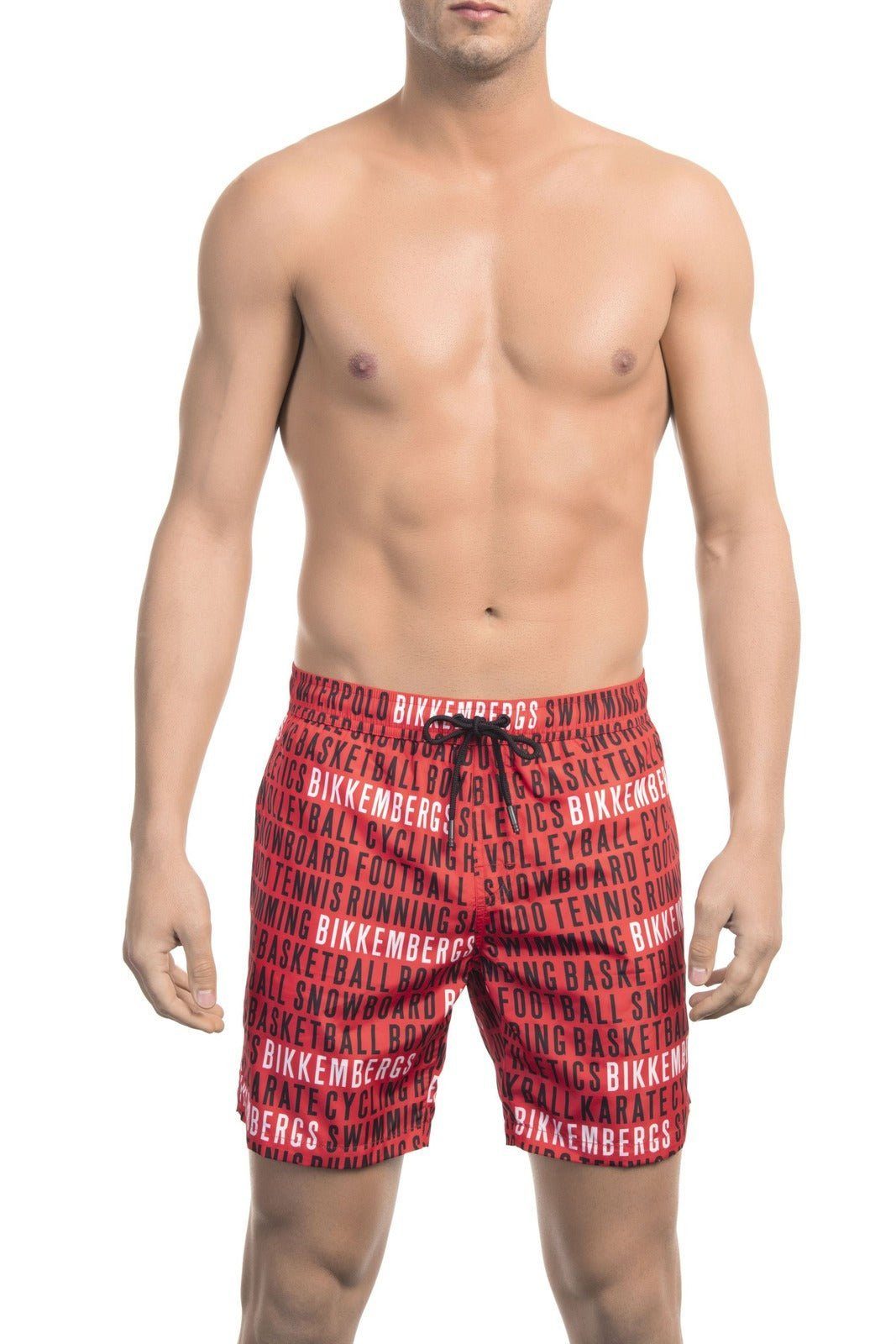 Sommerurlaub Must-Have Herren Boxer-Badehose für Beachwear, deinen Rot Bikkembergs Boxershorts, Bikkembergs