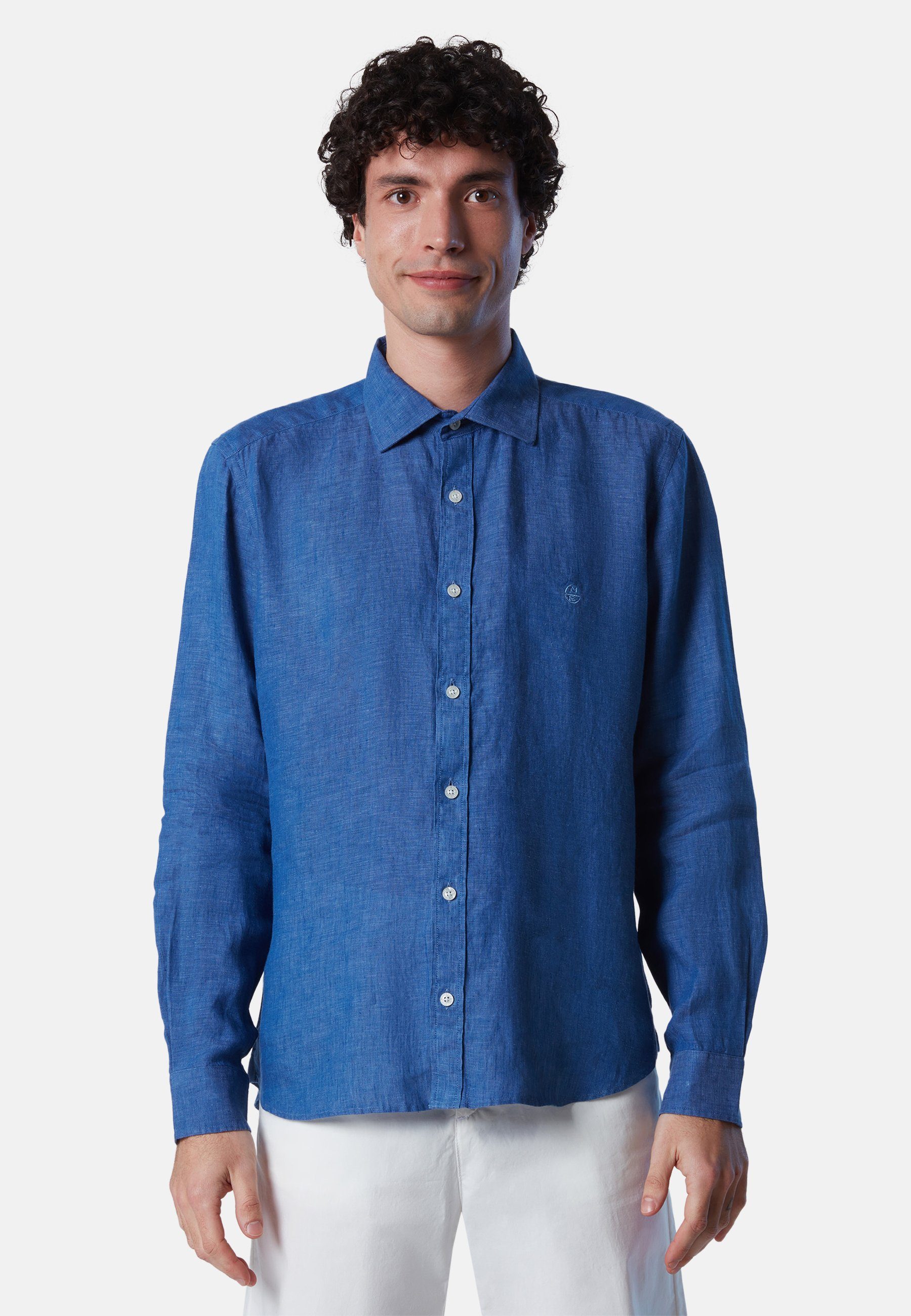 North Sonstiges BLUE T-Shirt DARK Leinen-Shirt Sails
