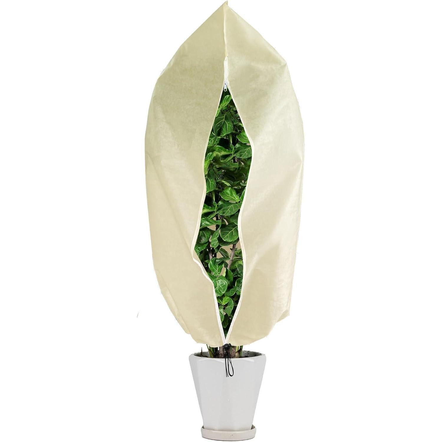 Abdeckhaube Kübelpflanzensack Winterschutz Reißverschluss 160x100cm 1-1.6-1pcs