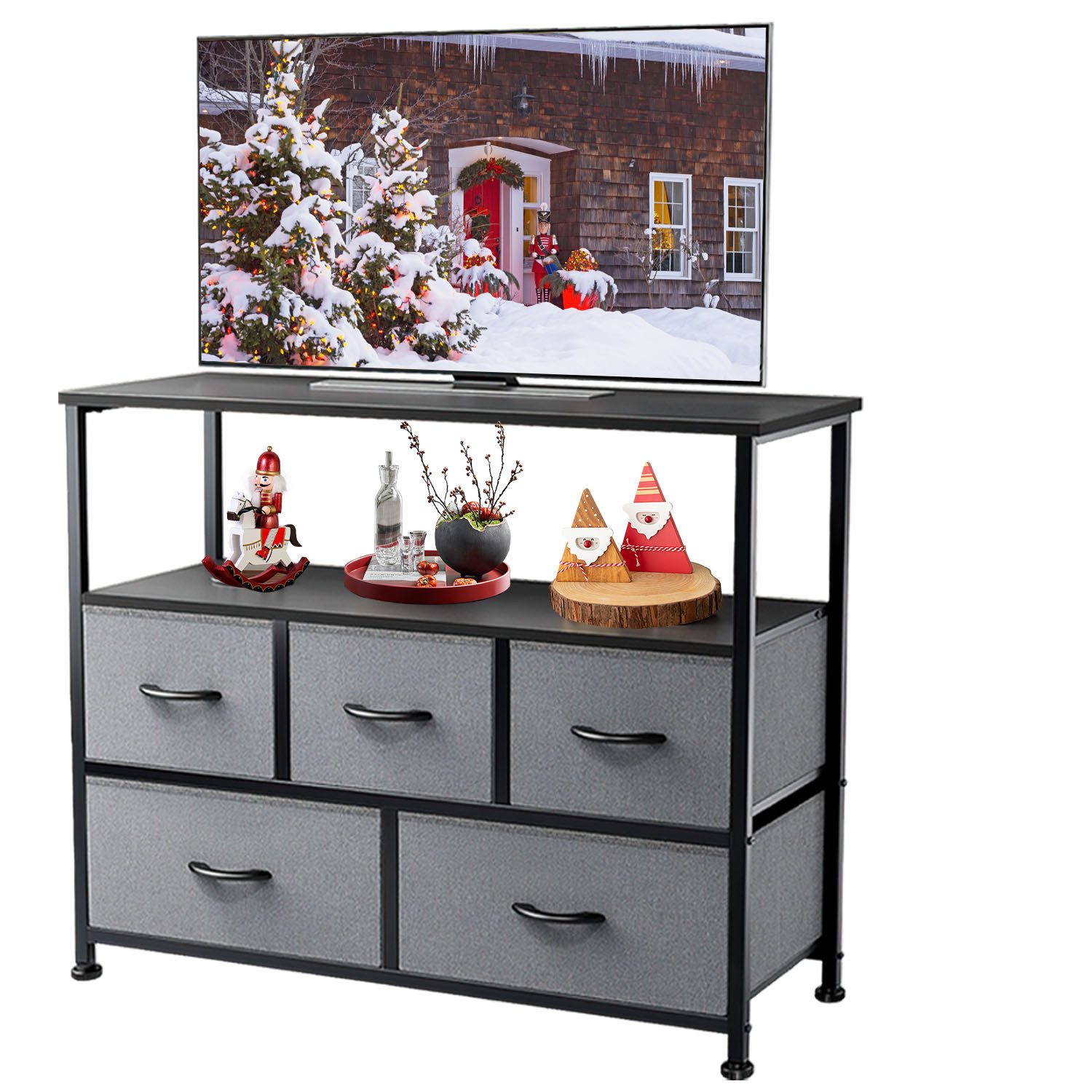 IDEASY TV-Schrank Kommode TV-Ständer Entertainment Center günstig online kaufen