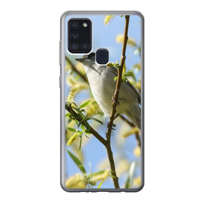 MuchoWow Handyhülle Vogel im Baum Handyhülle Samsung Galaxy A21s Smartphone-Bumper Print Handy