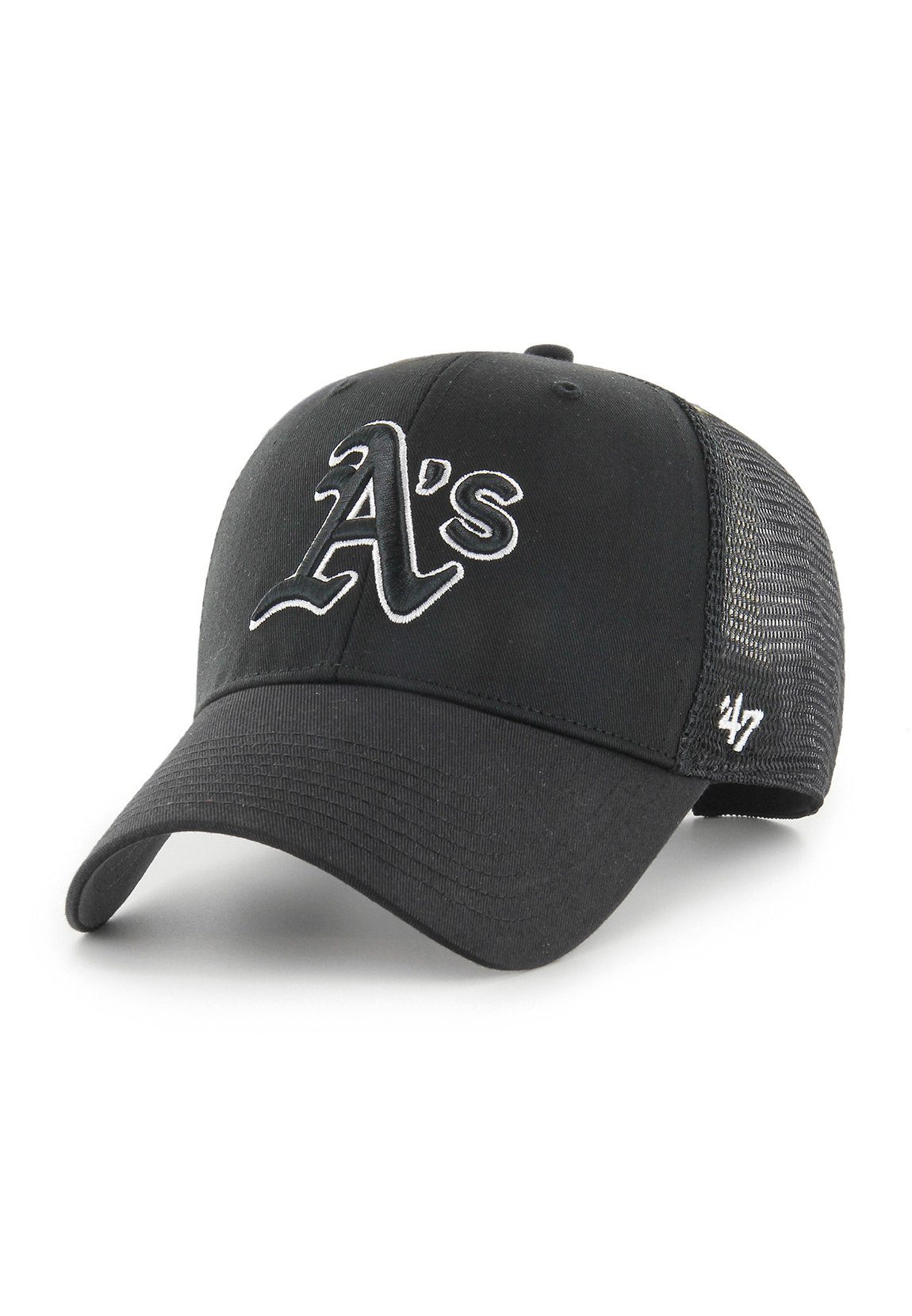 '47 Brand Trucker Cap 47 Brand MVP Trucker Cap OAKLAND ATHLETICS B-BRANS18CTP-BK Schwarz