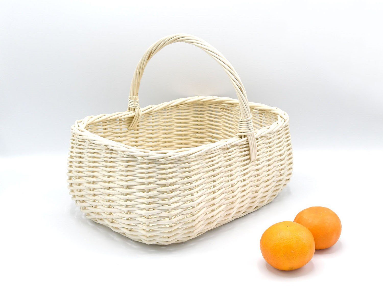 MyBer® Einkaufskorb Korb Weidenkorb Picknickkorb 33/23/13cm günstig online kaufen