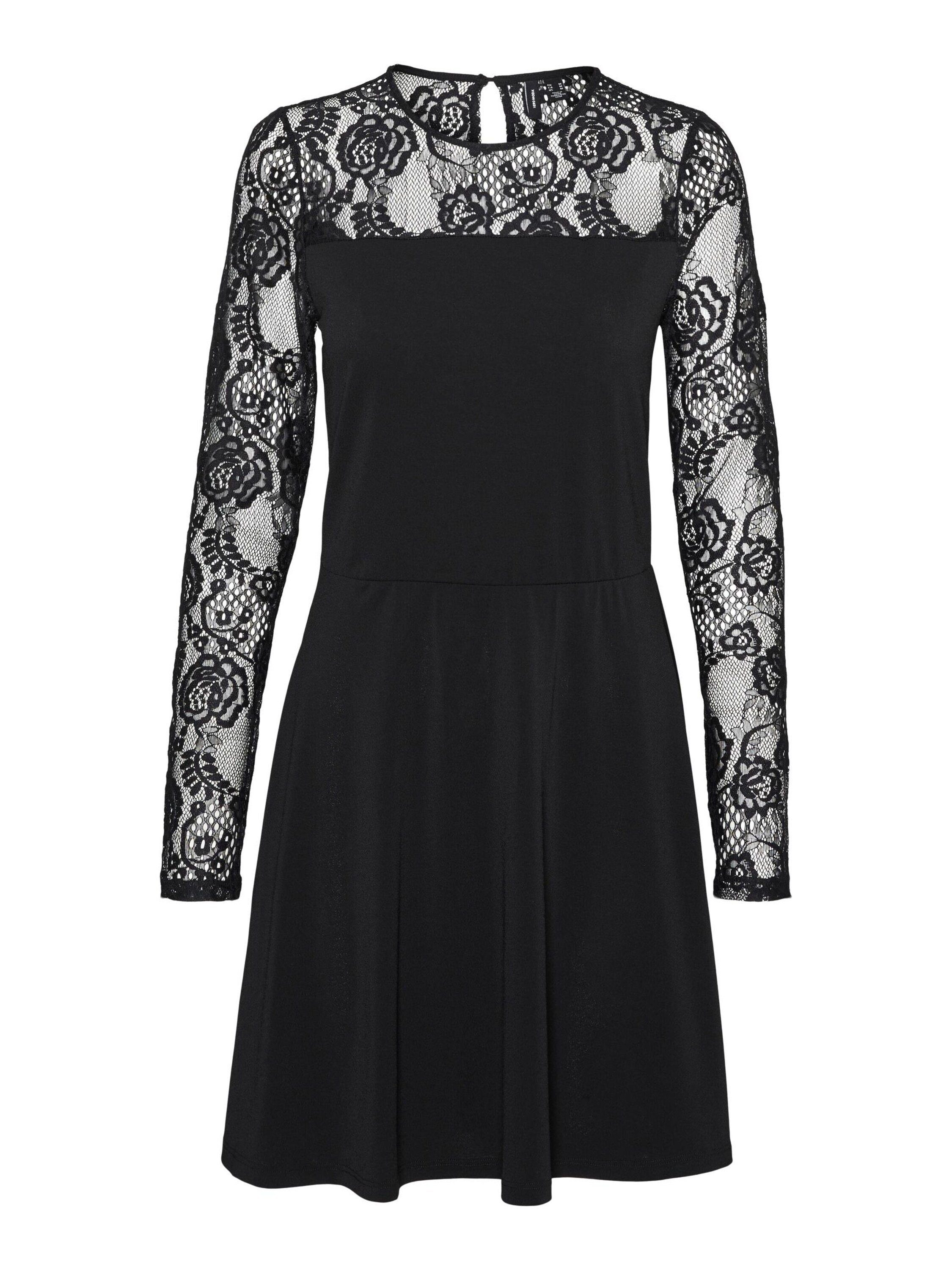 Vero Moda Spitzenkleid SARA (1-tlg) Cut-Outs, Spitze, Drapiert/gerafft ...