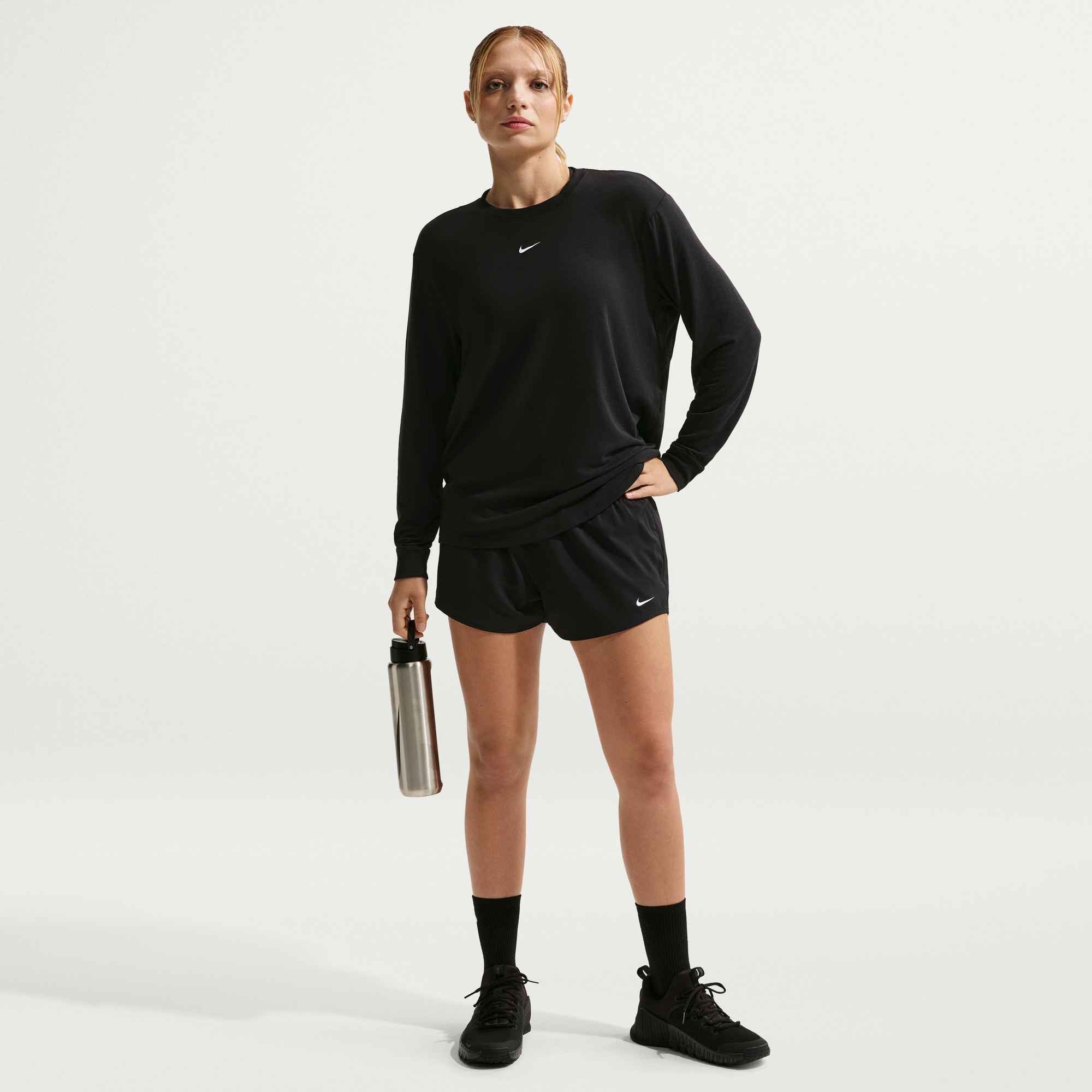 Nike Trainingsshorts DRI-FIT ONE WOMEN'S MID-RISE BRIEF-LINED SHORTS