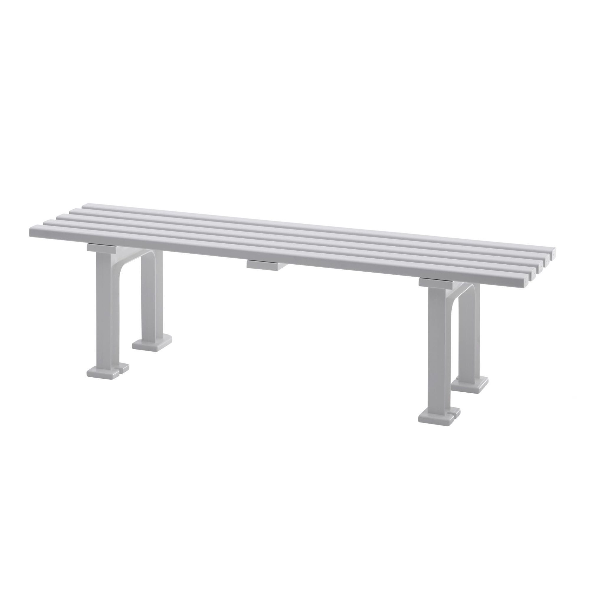 PROREGAL® Gartenbank KUBA aus Kunststoff Parkbank Sitzbank Garten Balkon Terrasse