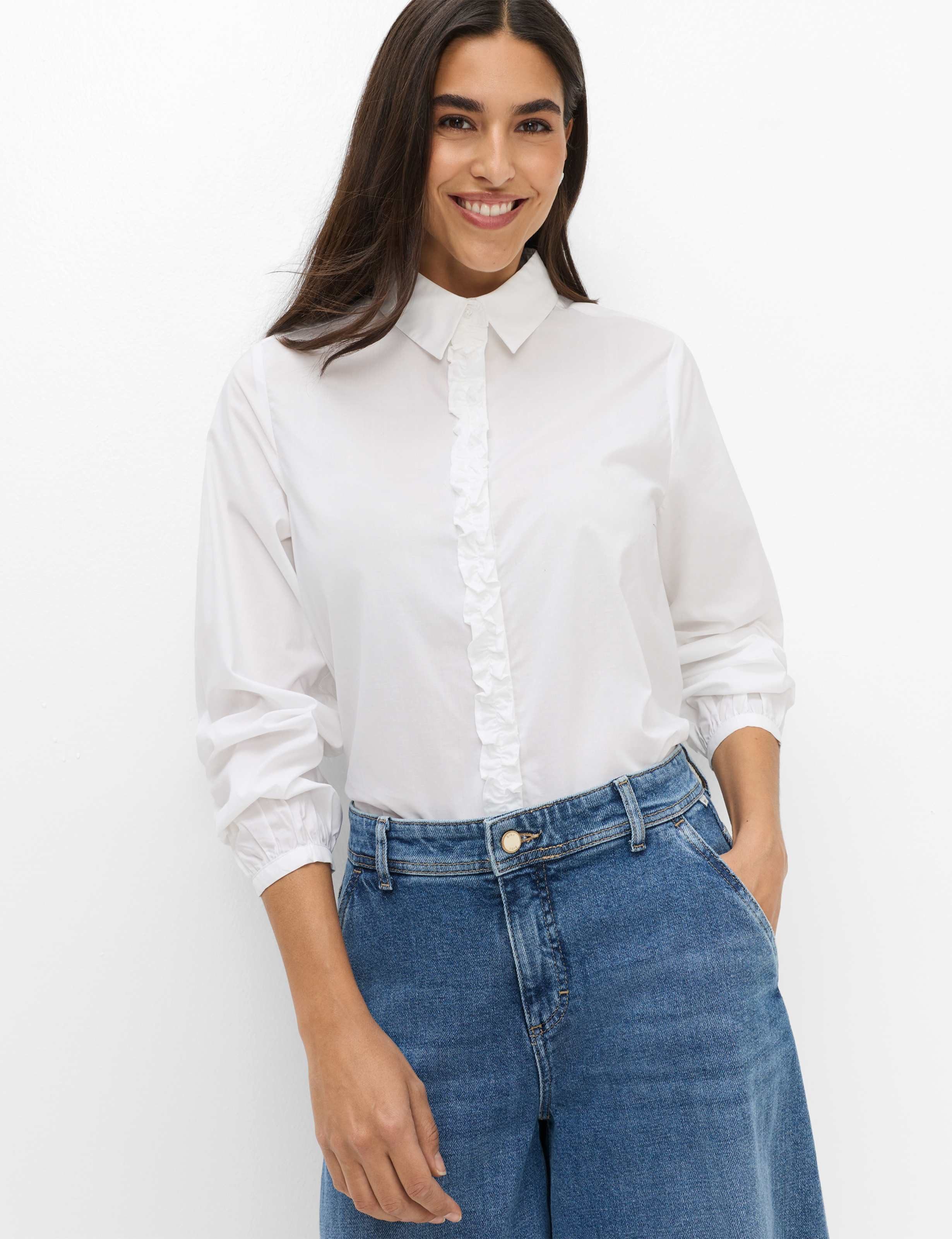 Brax Klassische Bluse Style VIC FRILL