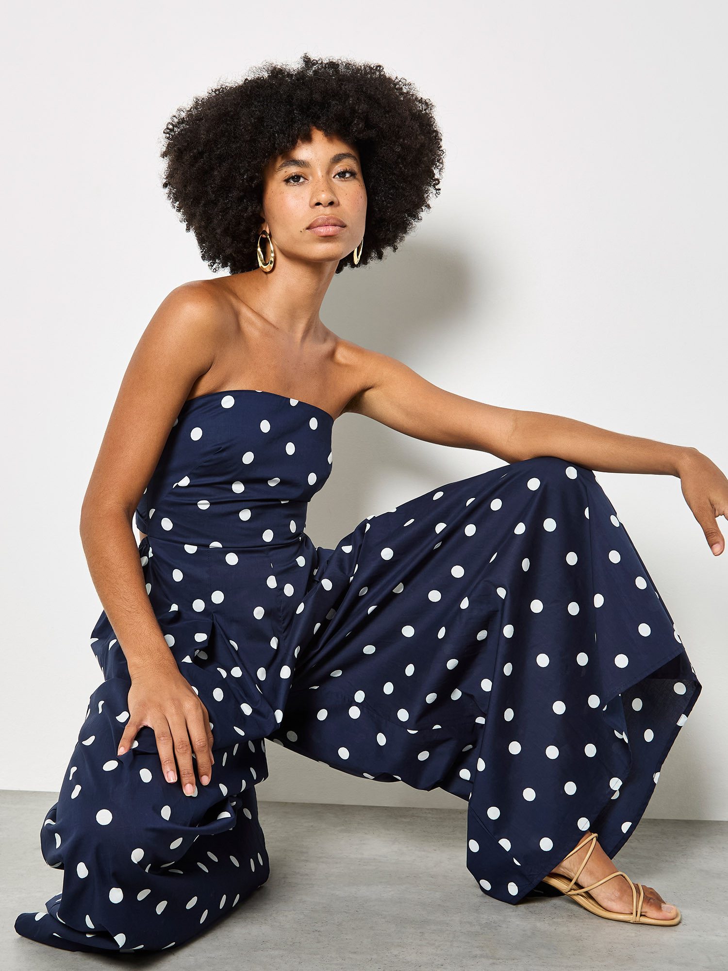 Apricot Jumpsuit Gemustert günstig online kaufen