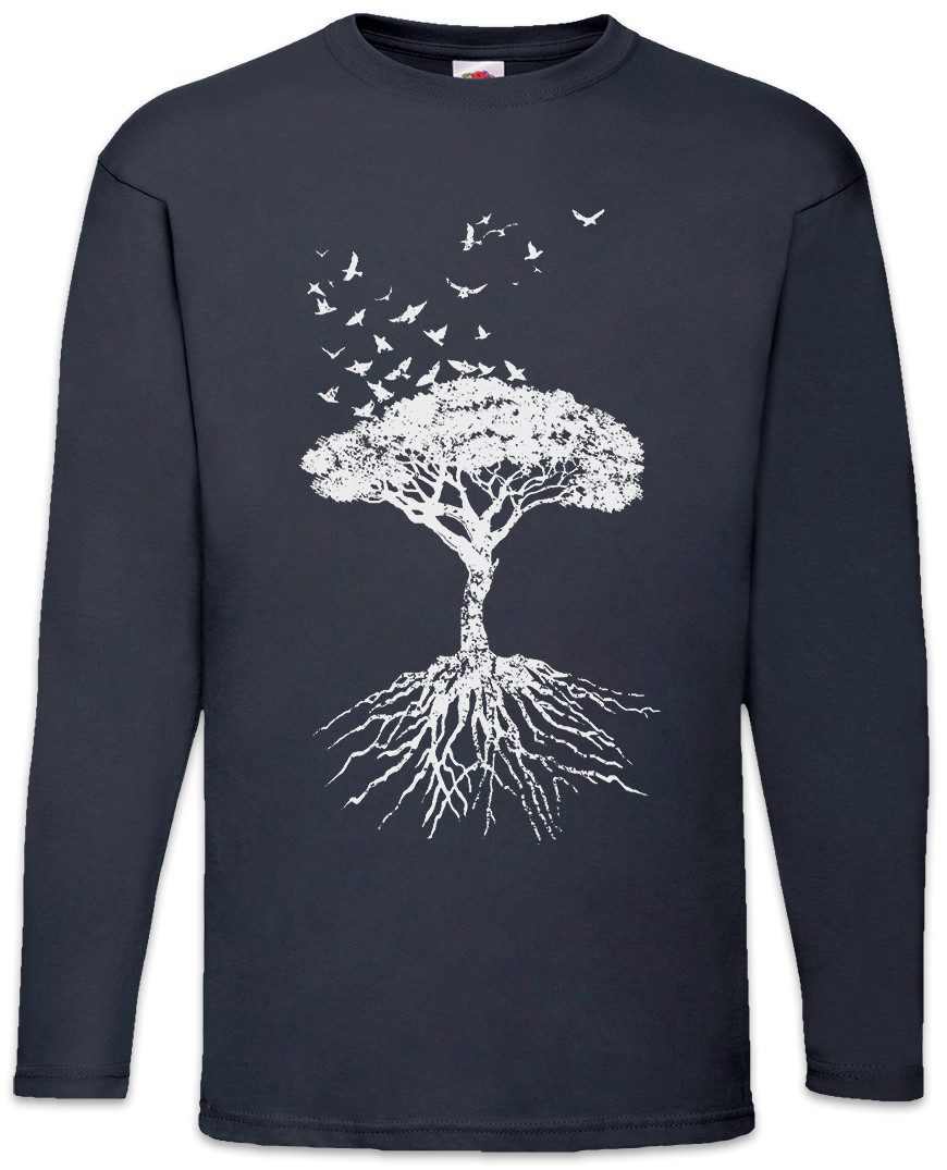 Langarmshirt Yggdrasil Tree Logo VII Langarm T-Shirt Arsen Celtic Irminsul Loki Of