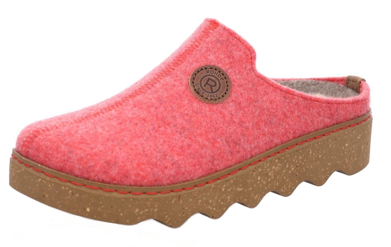 Rohde FOGGIA Pantoffel Hausschuh, Schlappen, Clog, Homeslipper mit Profilsohle