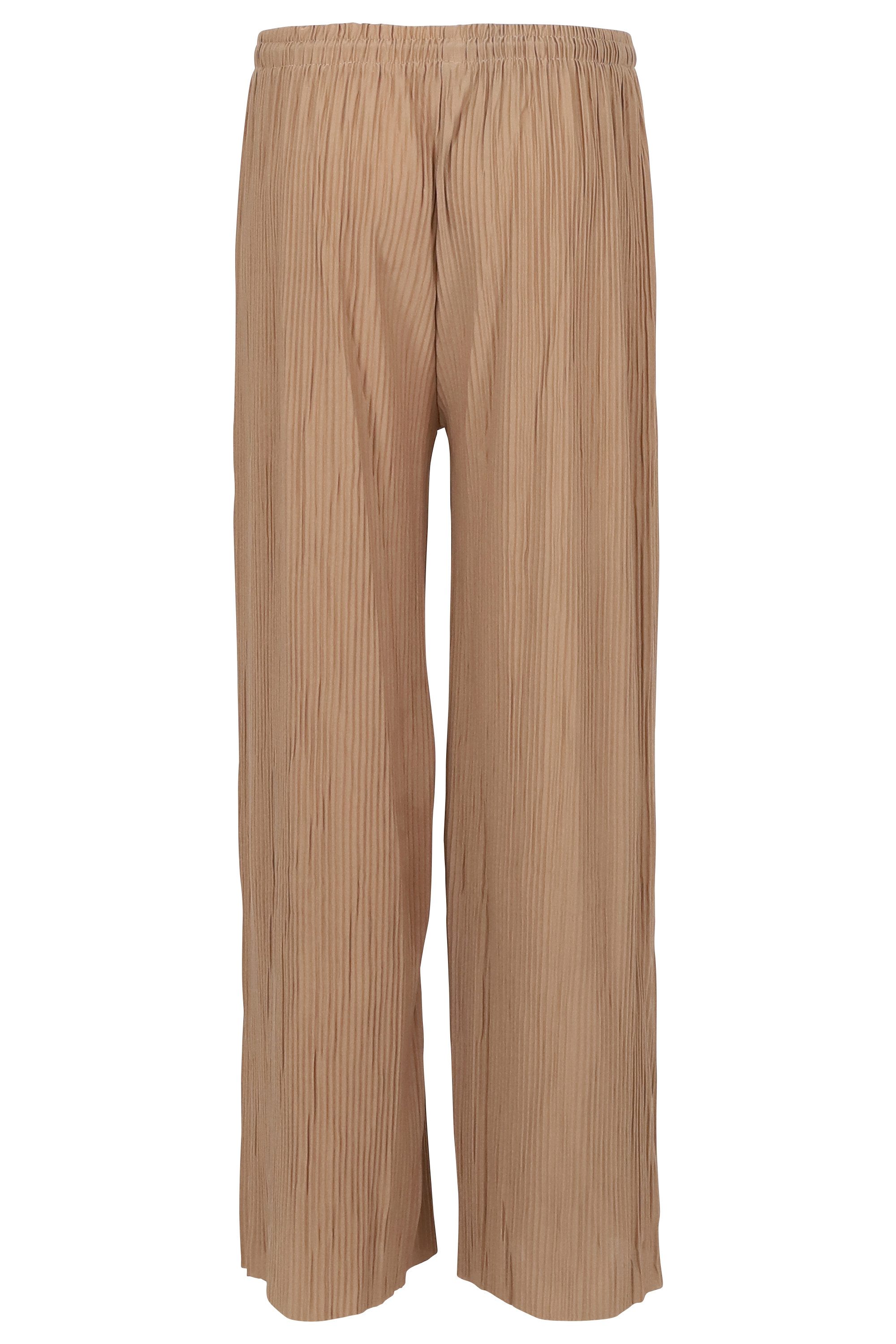 Easy Young Fashion Palazzohose Plisseehose 999 Sommerhose mit elastischem Bund