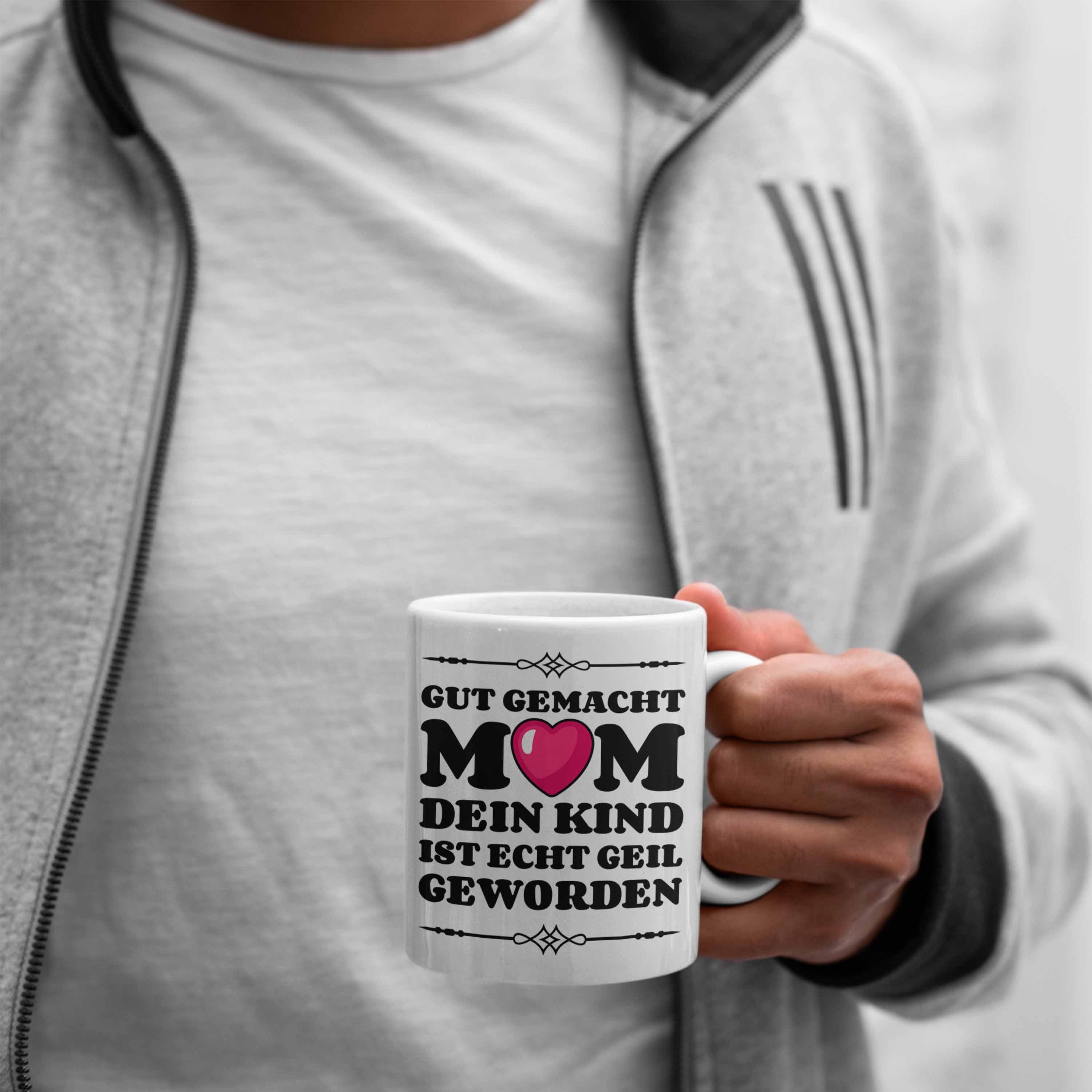 Trendation Tasse Trendation - Sohn Tasse Spruch Lieblingskind Geschenk Weiss Tochter von Tasse Mama Muttertagsgeschenk