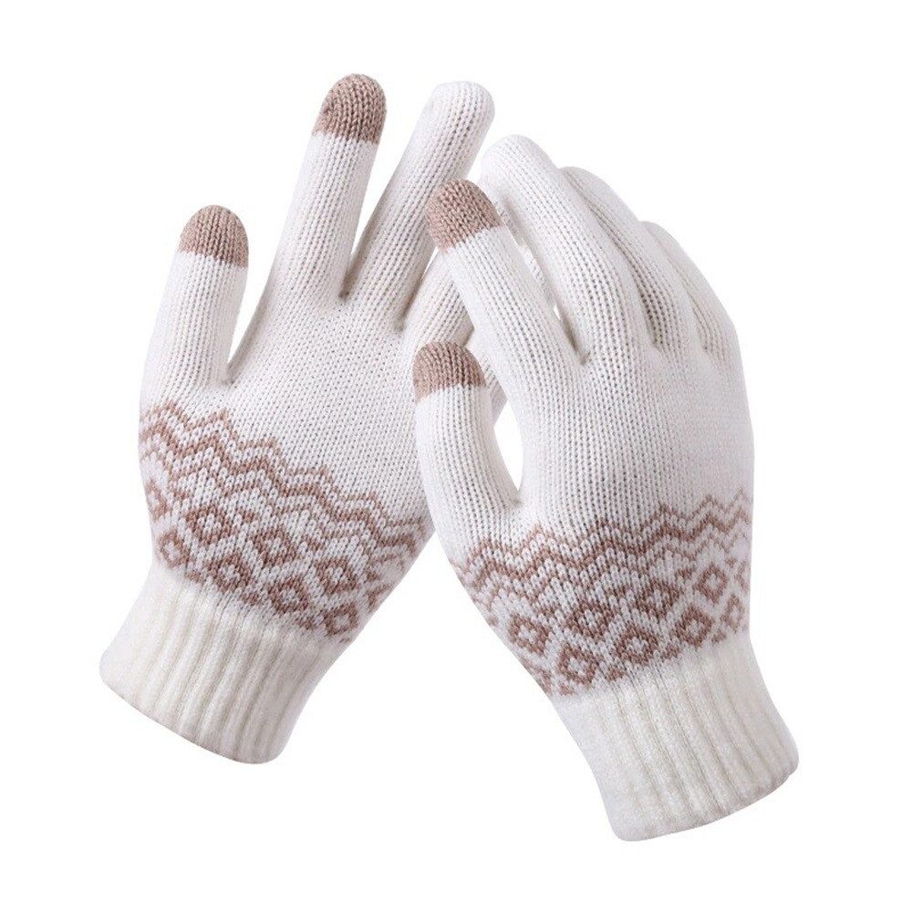 SpionProfi Strickhandschuhe Winter Handschuhe Touchscreen Damen Herren Handy Smartphone Sport Winterhandschuhe mit Touchscreen Funktion für Smartphone & Tablet