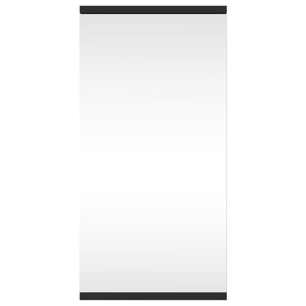 vidaXL (1-St) Schwarz 30x24x60 Badezimmerspiegelschrank Eck-Spiegelschrank cm