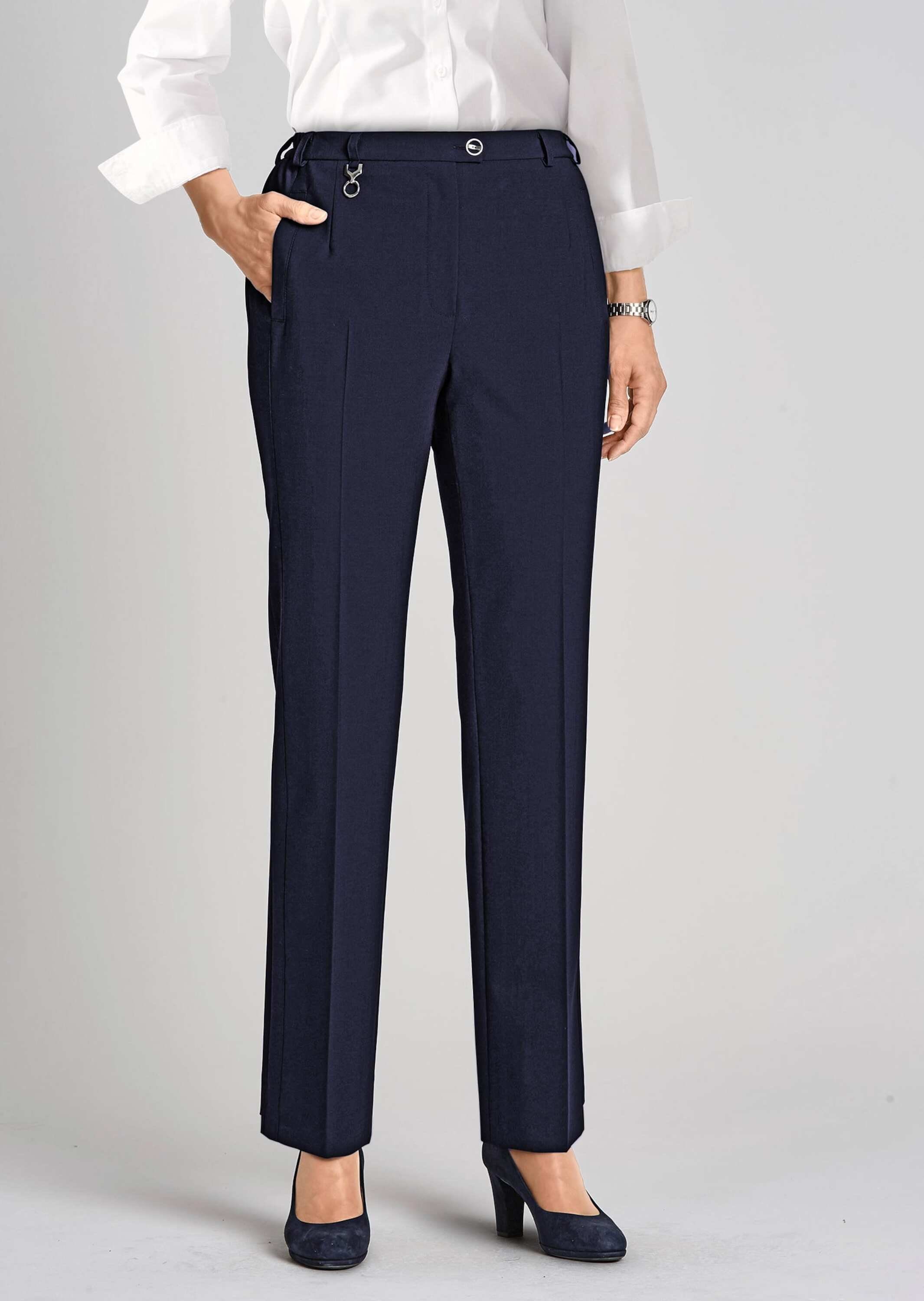 GOLDNER Stoffhose Trevira-Schurwollhose ANNA