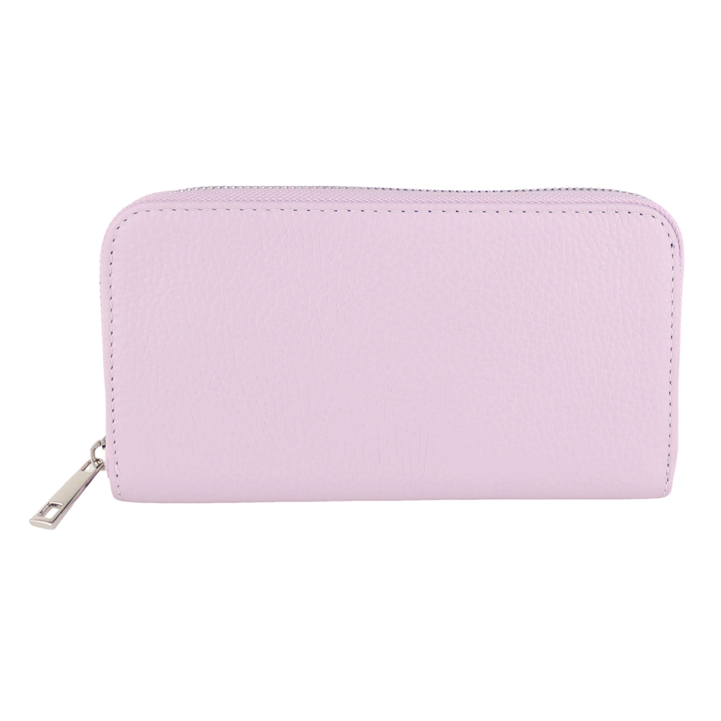 MIRROSI Geldbörse Damen Portemonnaie Echtleder MADE IN ITALY (19,5x10,5x2,5cm (BXHXT), mit 8 Kartenfächern, 2 Scheinfächer, 1x Münzenfach mit Reißverschluss