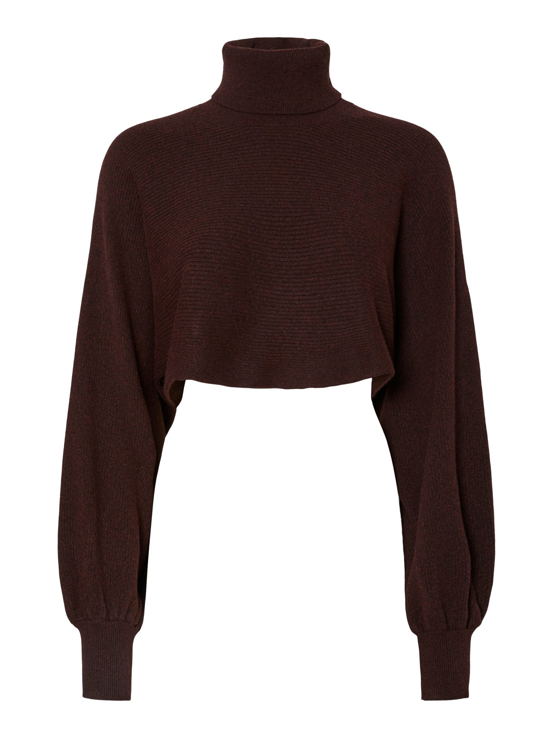 pieces Strickpullover PCMELVIA LS HIGH NECK KNIT ARMWARME