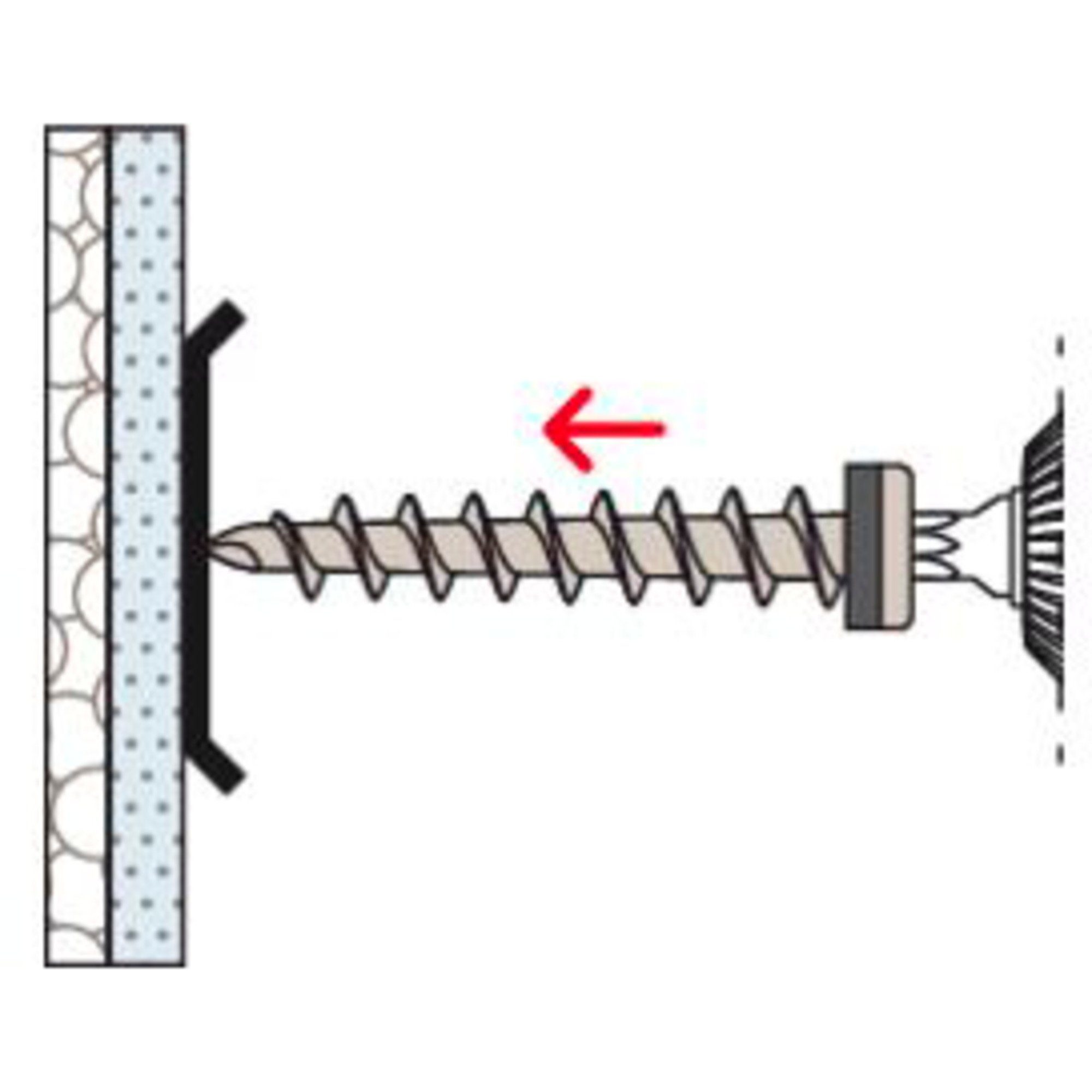 Fischer Schraube fischer Dämmstoffschraube FID-Z, Schraube, (50