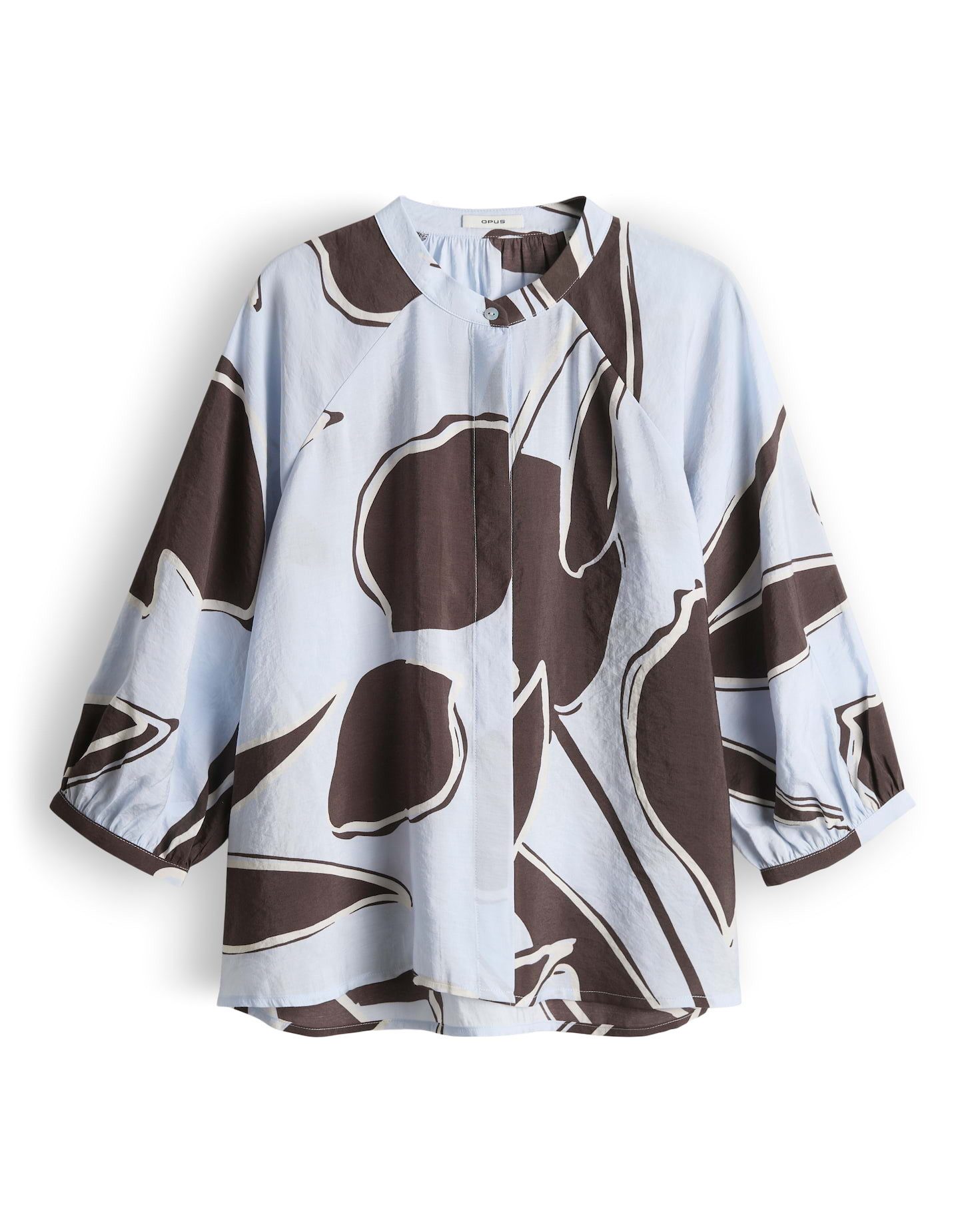 OPUS Kurzarmbluse Feine Printbluse Loose Fit günstig online kaufen