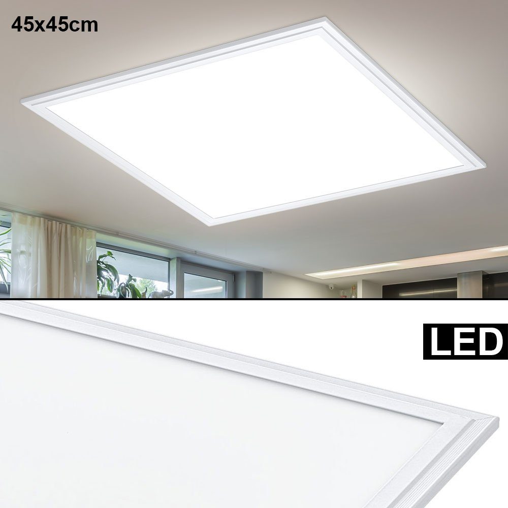 EGLO LED Panel, LED-Leuchtmittel fest verbaut, Neutralweiß, Warmweiß, LED Aufbau Panel Decken Lampe Arbeits Zimmer Büro Relax
