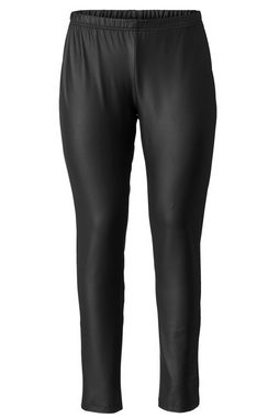 Angel of Style Lederimitathose Leggings Tight Fit glänzender Beschichtung