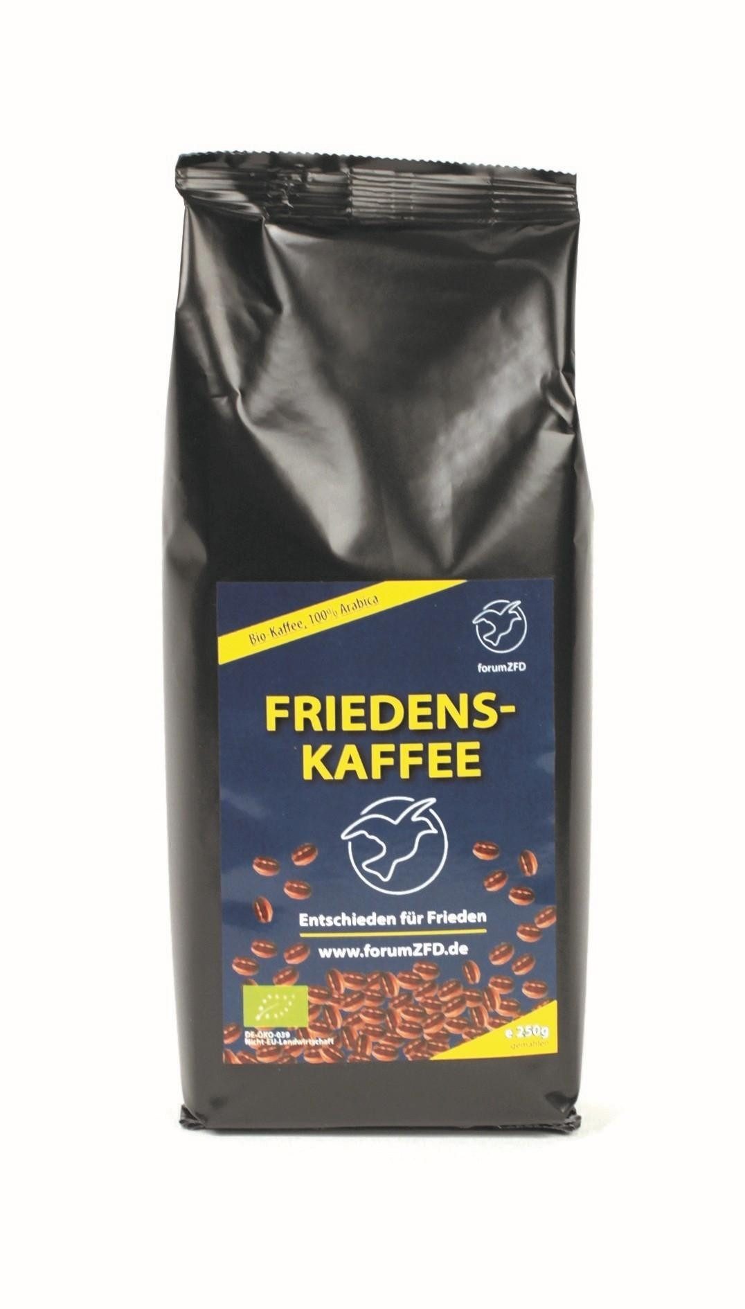 El Puente Kaffee Friedenskaffee - Bio-Kaffee gemahlen 250 g, Fair Trade, Vegan, Bio, Fair Trade