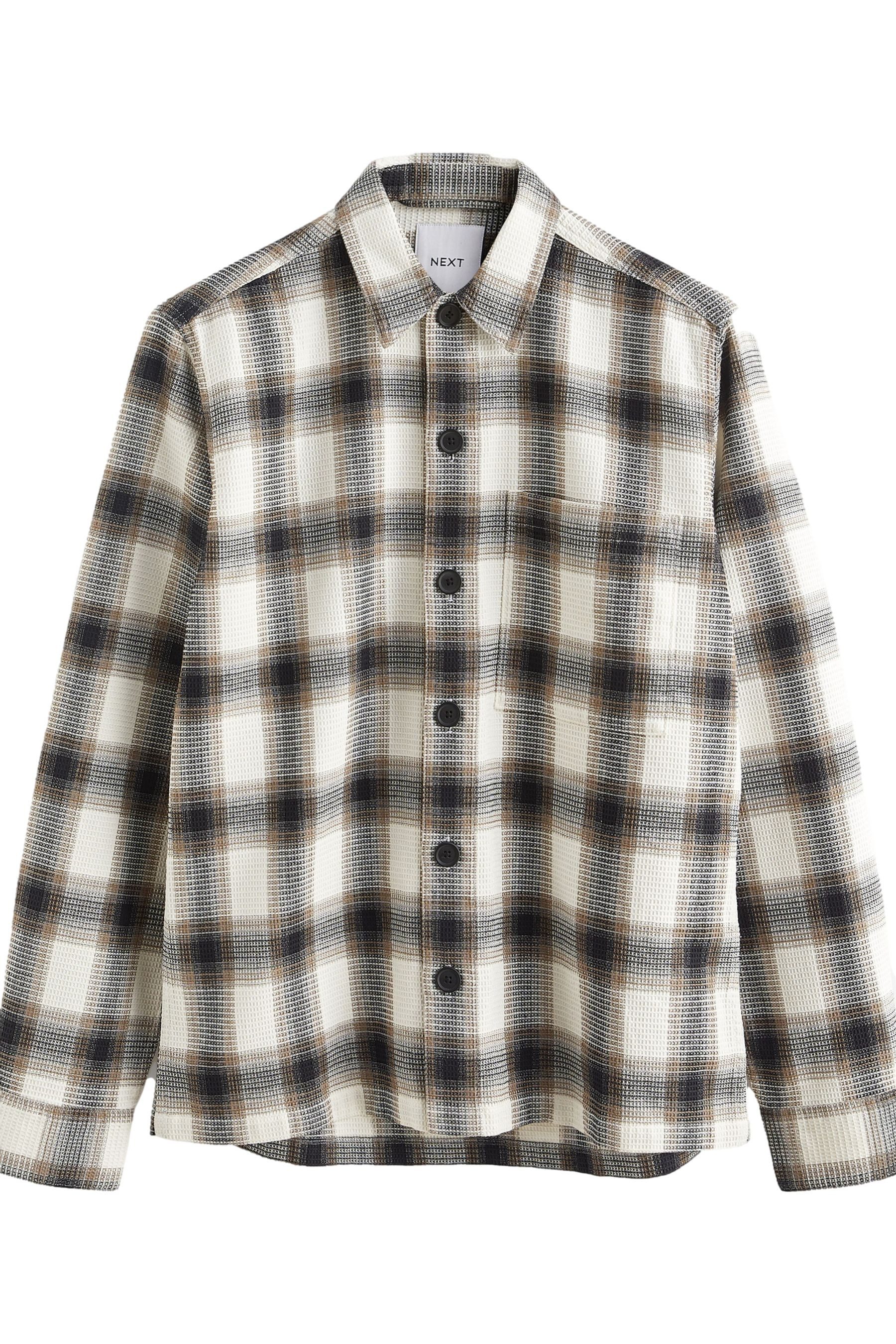 Hemdjacke Karierte Hemdjacke mit Struktur