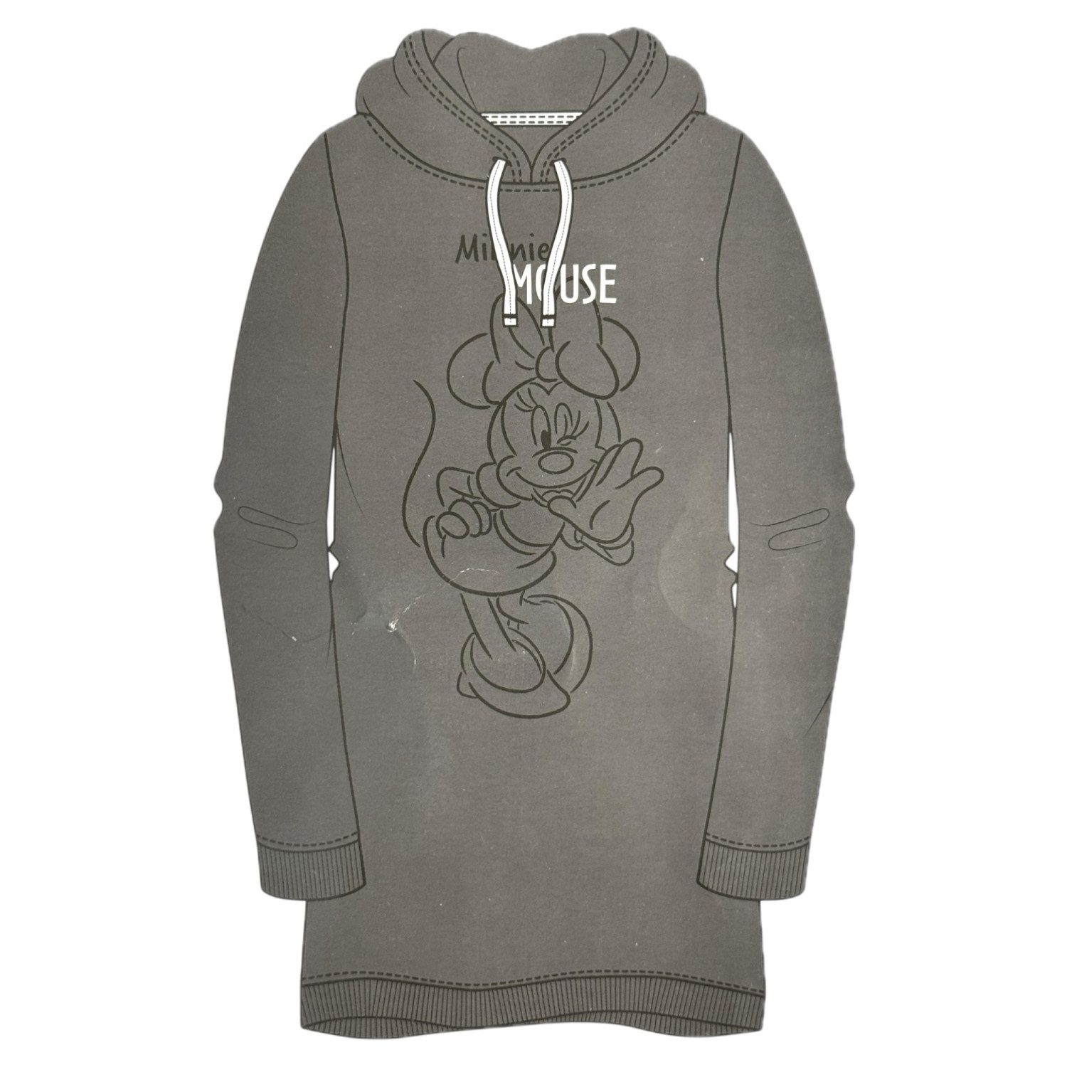 United Labels® Kapuzenpullover Minnie Mouse Kapuzenpullover lang - Sweatkle günstig online kaufen