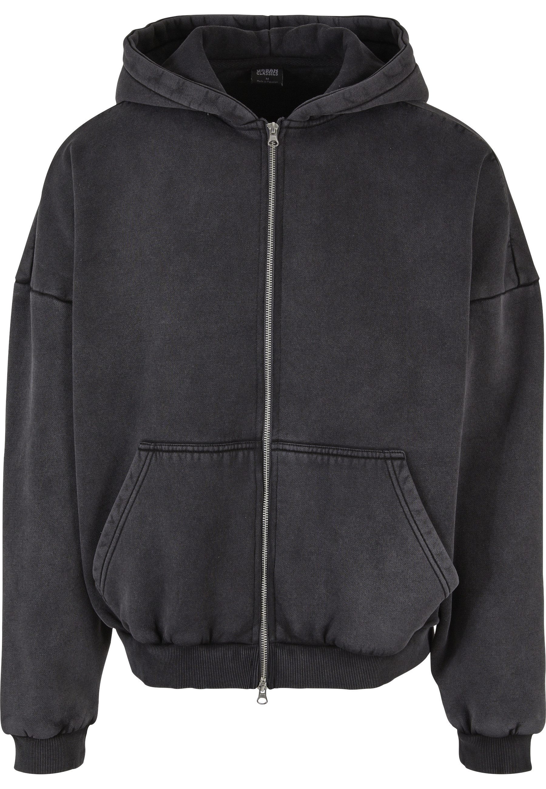 Funktions-Kapuzensweatjacke Urban Classics Herren Heavy Stone Washed 90's Zip Hoodie