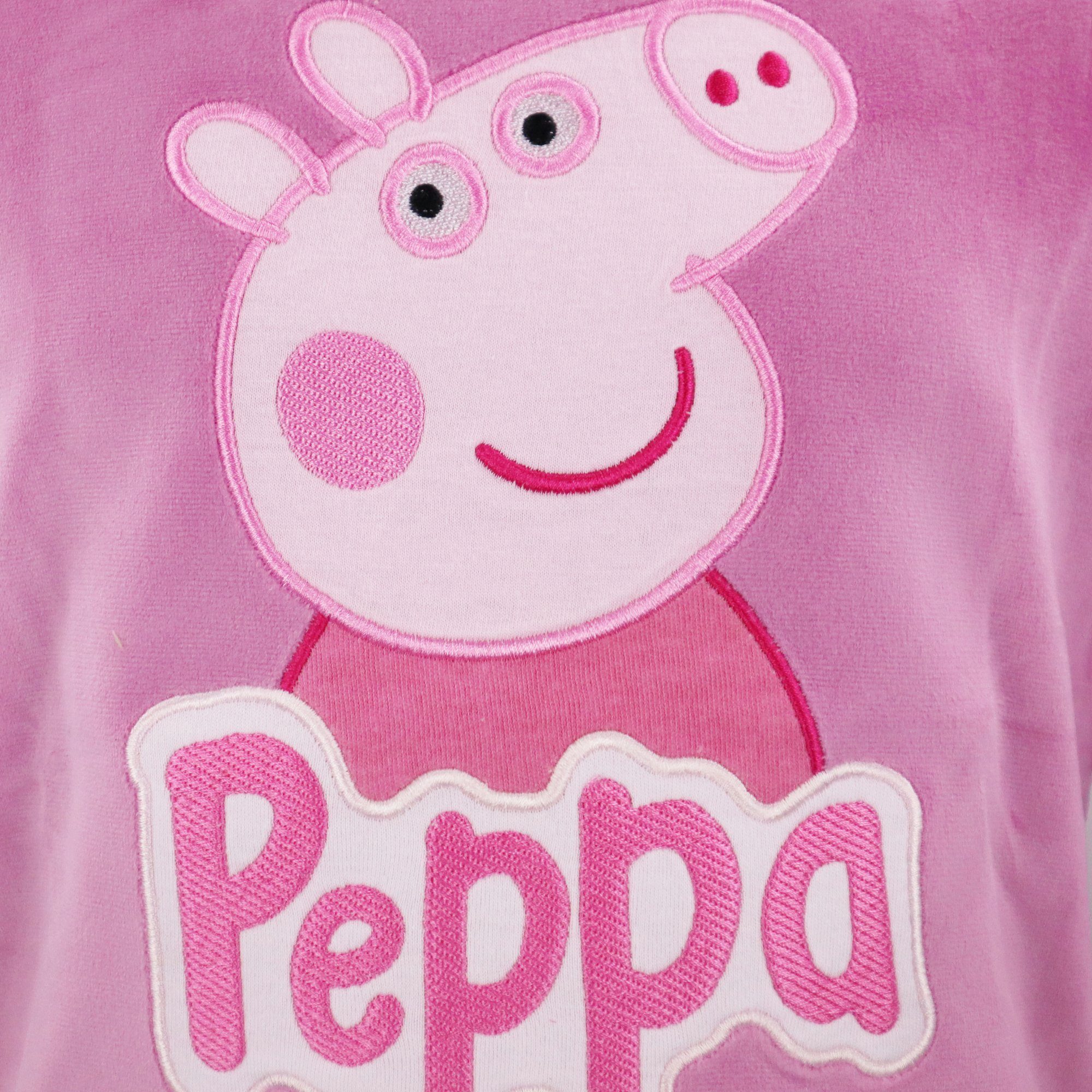 Velour Pig Pullover Peppa Pulli bis Sweater Kinder Wutz Peppa 92 116 Gr. Pig