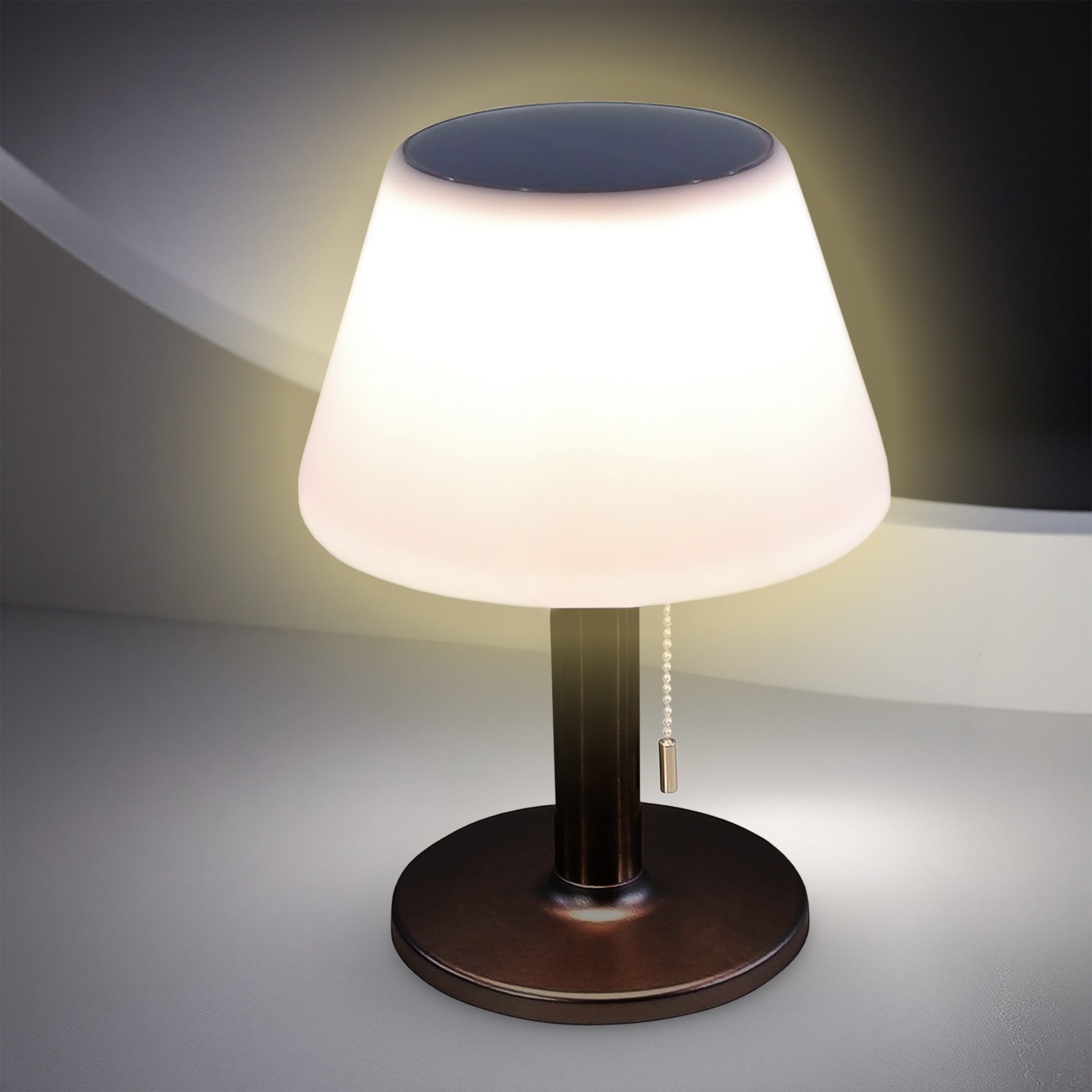 Spetebo LED Solarleuchte Solar Tischlampe warmweiß günstig online kaufen