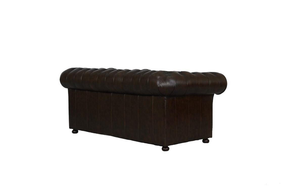 Salottini Chesterfield-Sofa XL 3er Sofa Chesterfield 3-Sitzer Couch Winchester VOLLLEDER, 1 Teile, Handarbeit – Bild 2 von 3