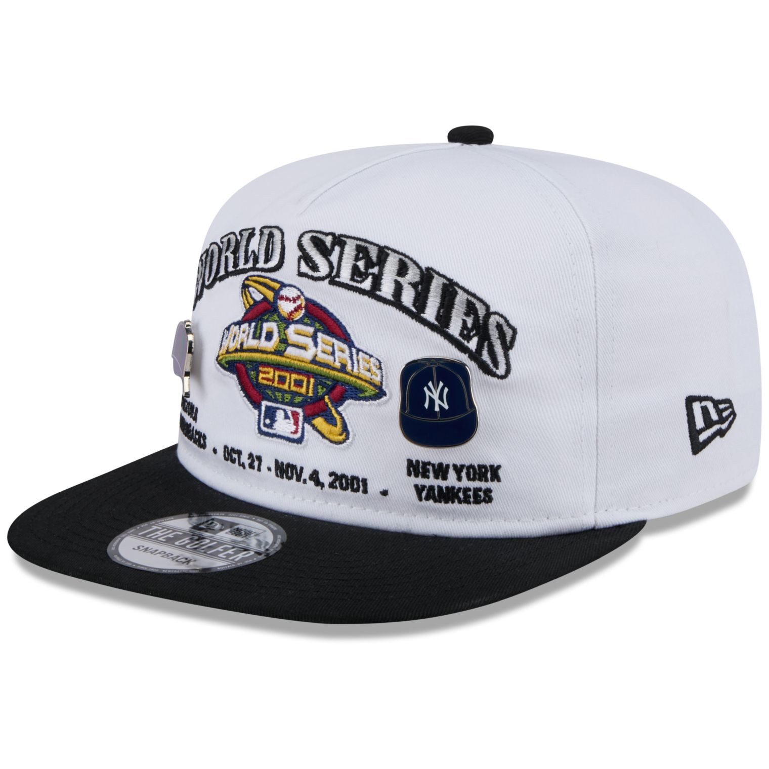 Snapback Cap Golfer WORLD SERIES PIN Diamondbacks Yankees