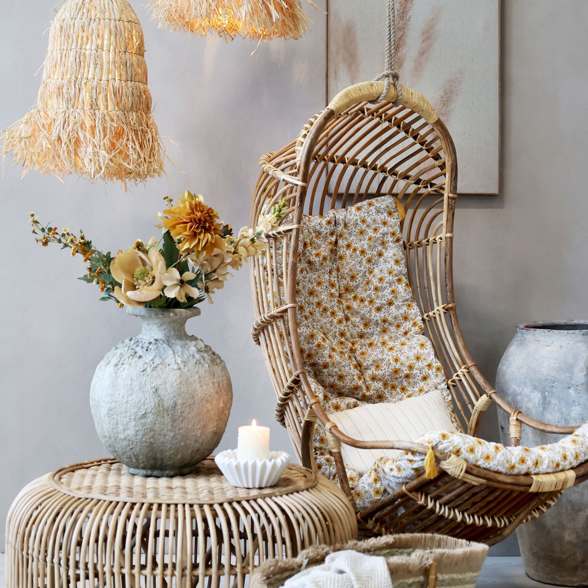 Chic Antique Hängesessel Hängeschaukel Boho Rattan