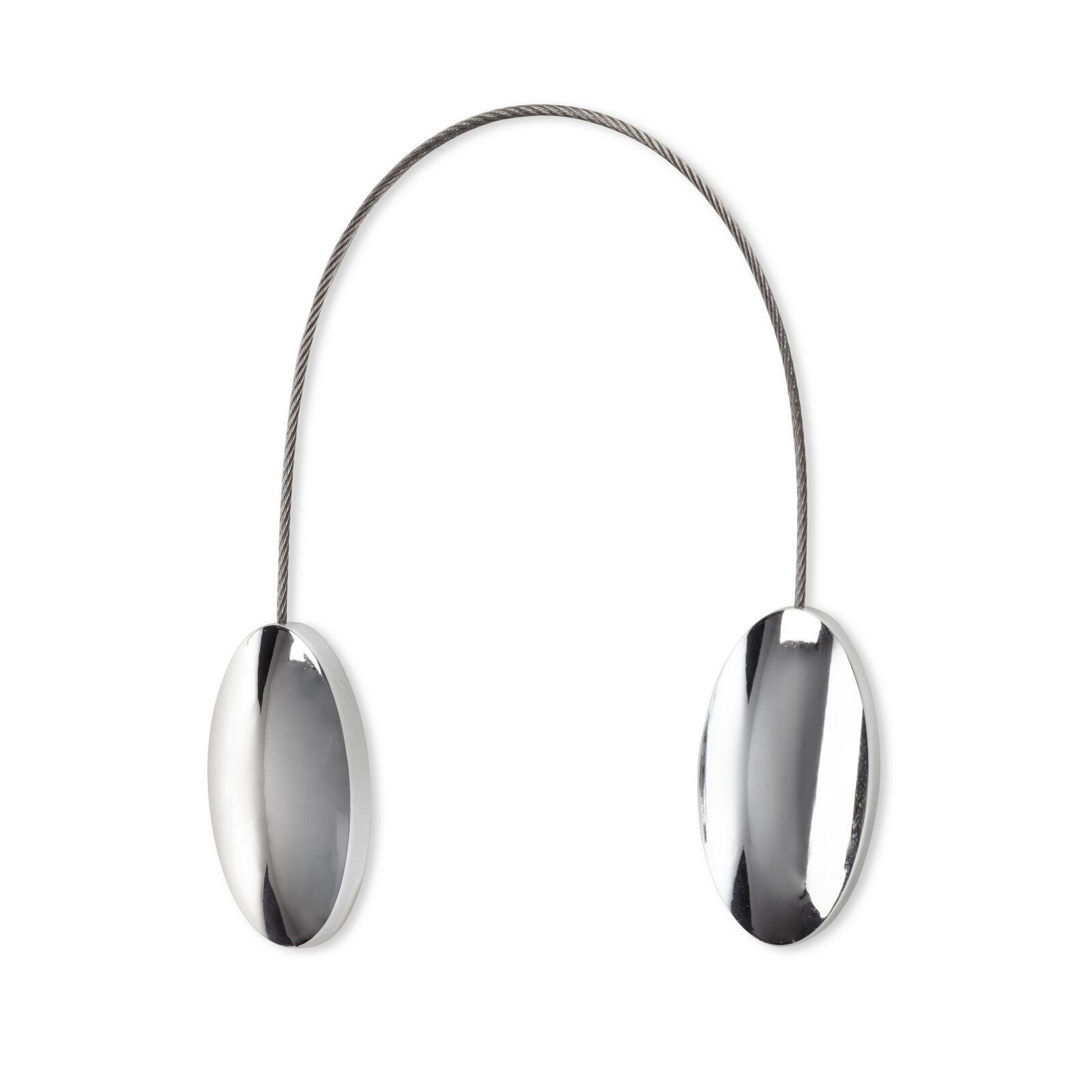 Eurofirany Raffhalter 2x Magnetische Vorhang Schnallen für Zuhause SET, Schlafzimmer Dekorativer Vorhanghalter Gardinenhalter Metall