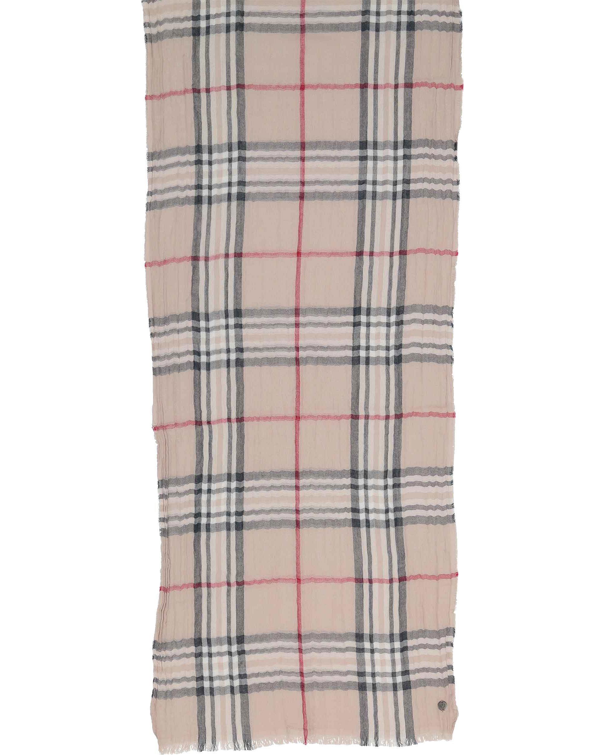 Fraas Modeschal Leichter Schal mit FRAAS Plaid Karo in Krepp-Optik, (keine)