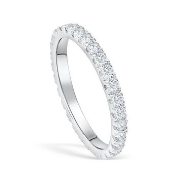 Lisandra Scott Silberring Eternity Ring Treasure 925 Sterling Silber mit Zirkonia Steinen Breit