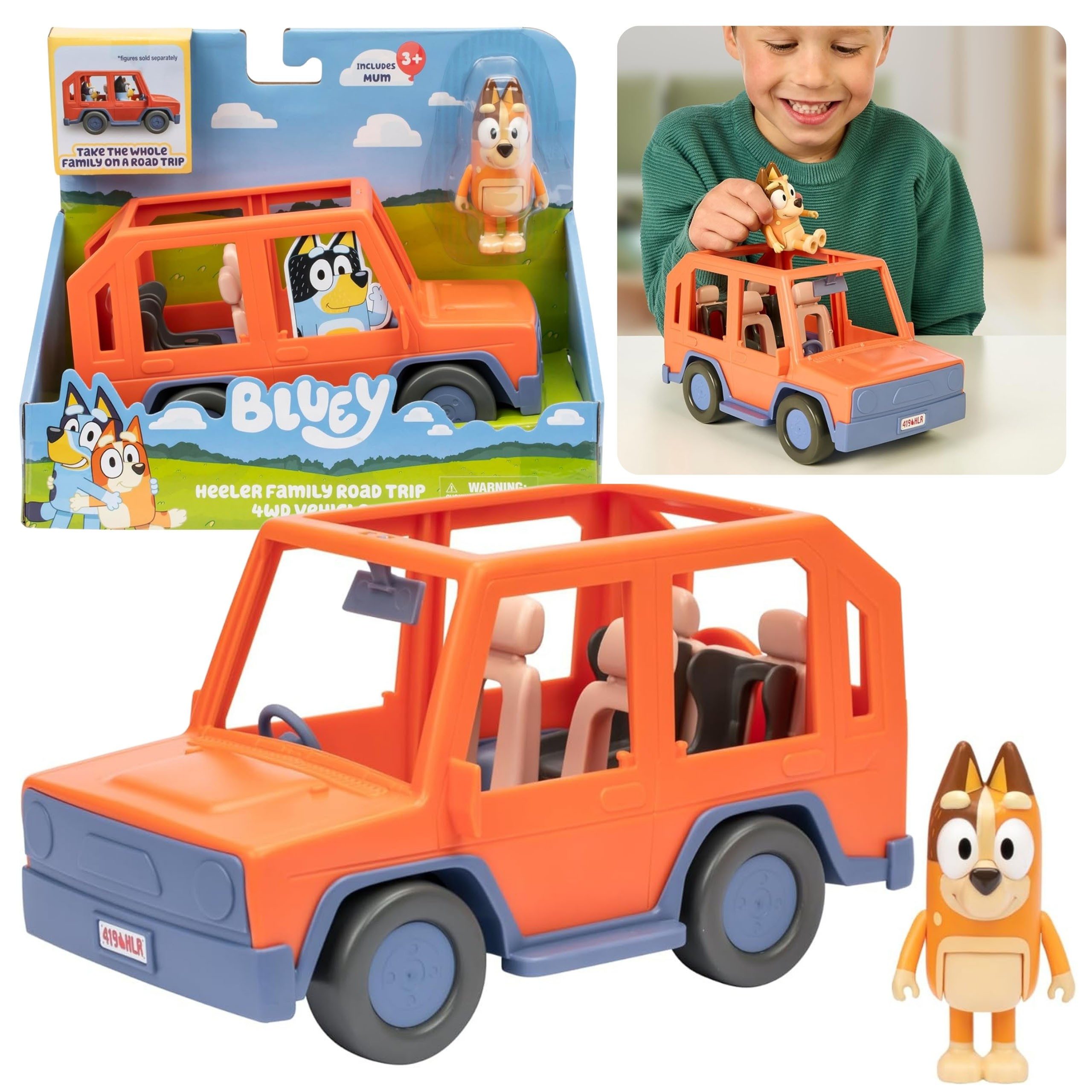 Sarcia.eu Spielfigur Bluey Set Auto 4x4 günstig online kaufen